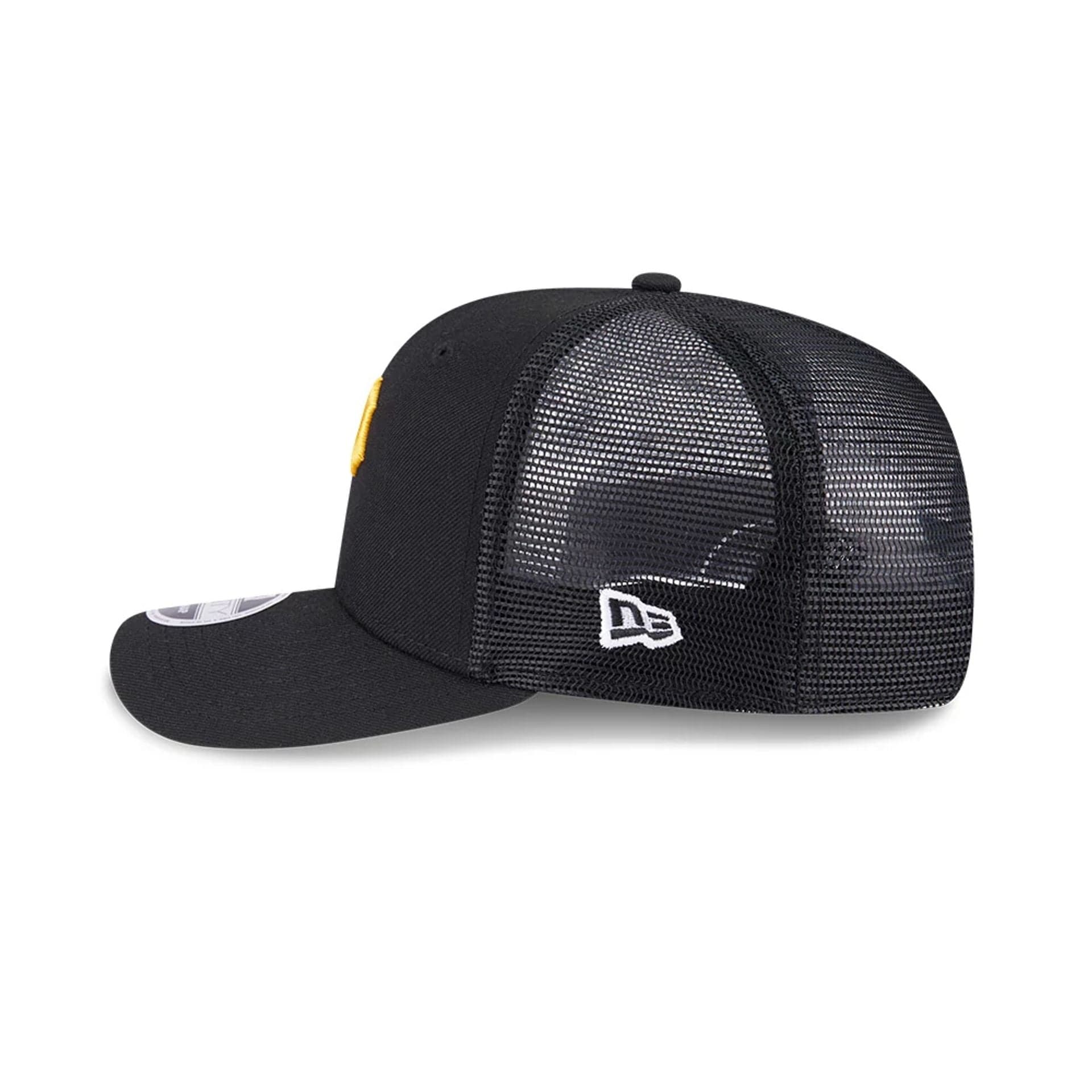 Pittsburgh Pirates MLB Evergreen Black 9SEVENTY Stretch Snap Cap - Image 5