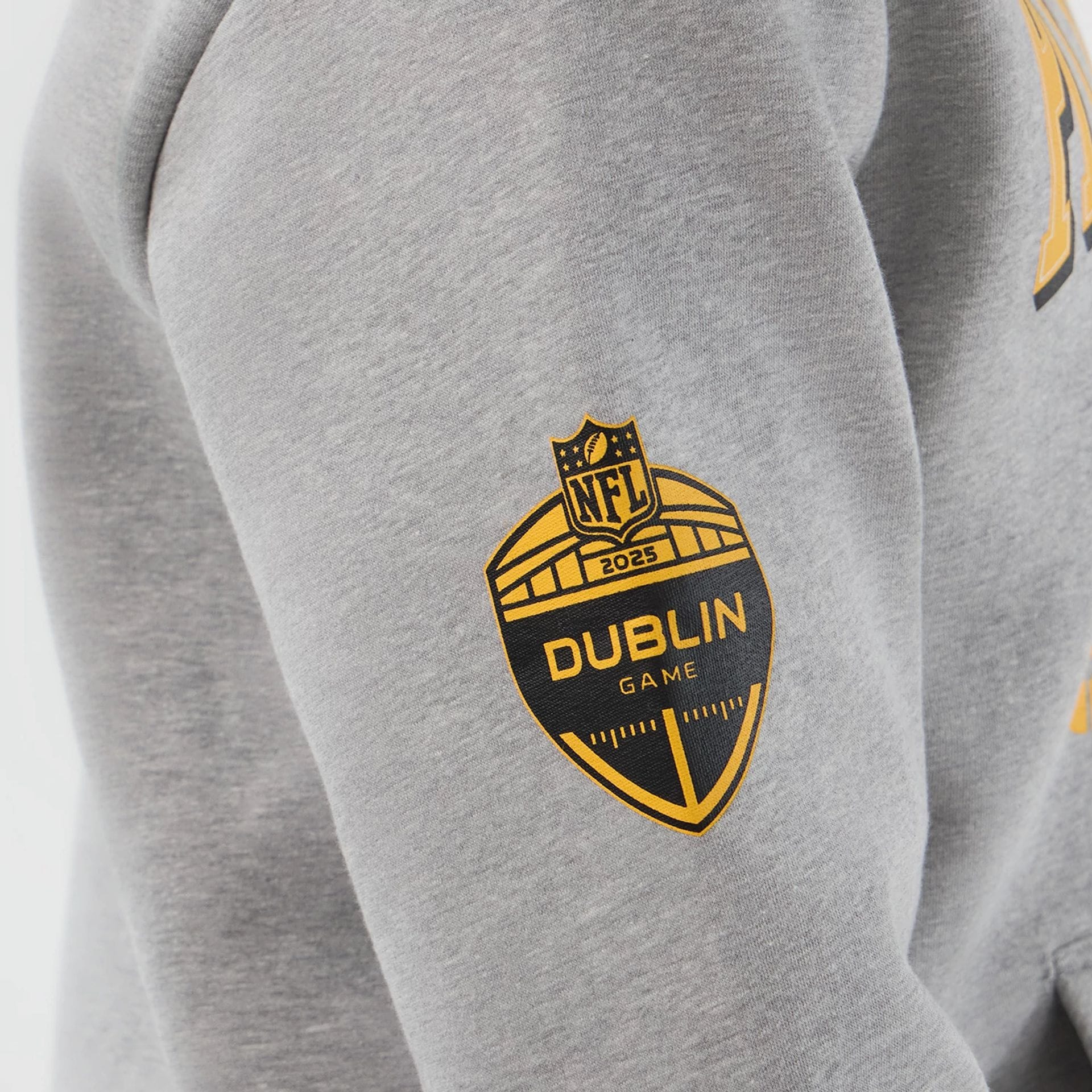 Pittsburgh Steelers NFL International Series Games Grey Pullover Hoodie - Image 4