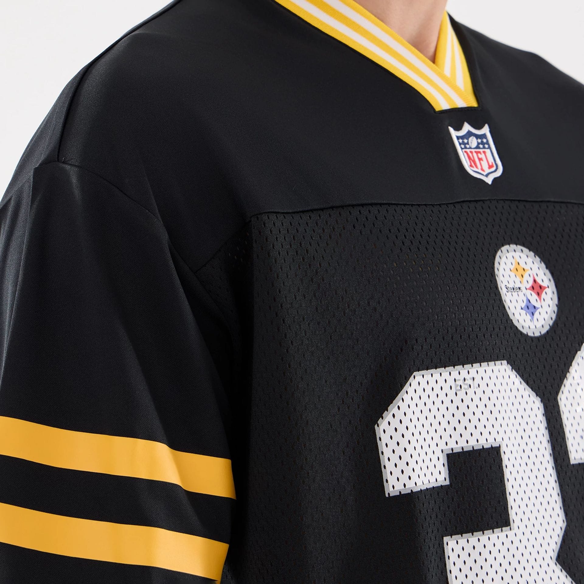 Pittsburgh Steelers NFL Mesh Black Mesh Jersey - Image 3