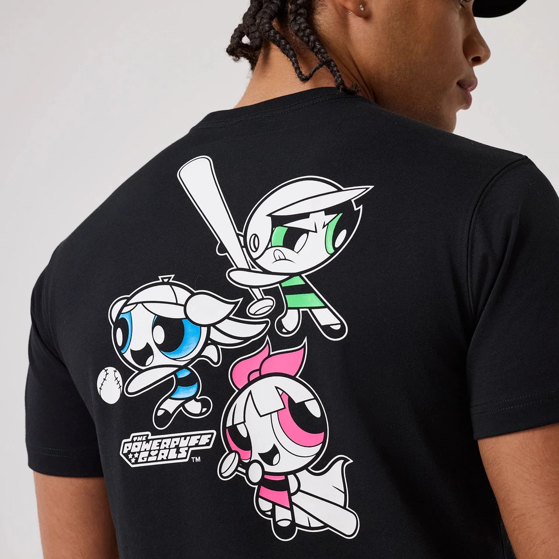 Powerpuff Girls Powerpuff Girls Black T-Shirt - Image 4