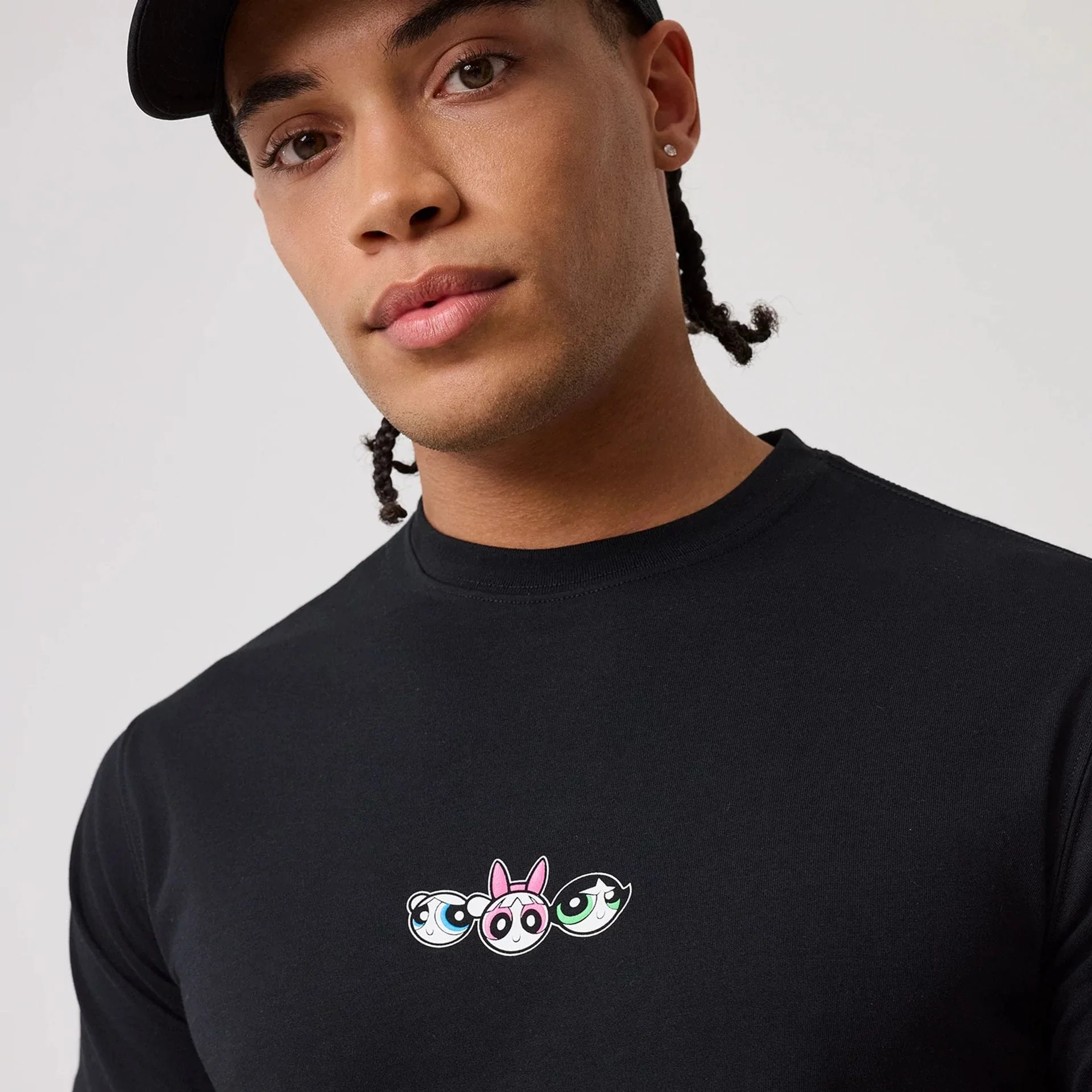 Powerpuff Girls Powerpuff Girls Black T-Shirt - Image 6