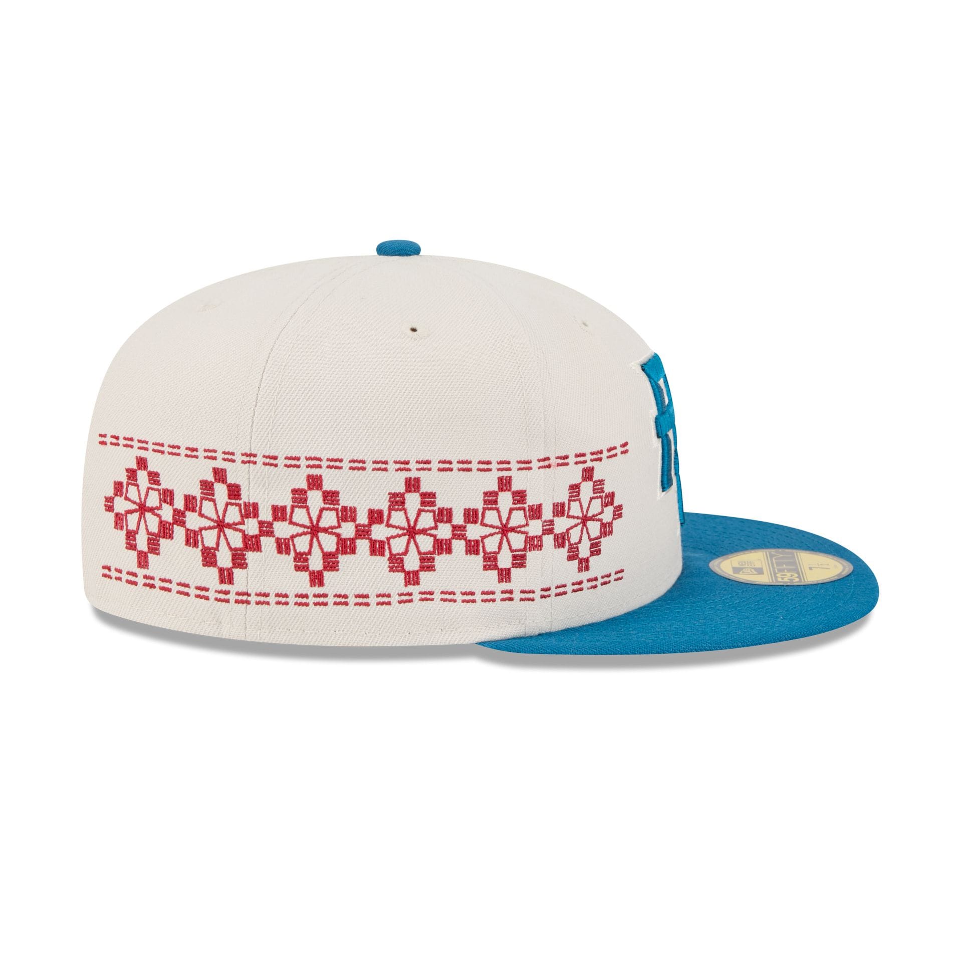 Puerto Rico WBC Latin Embroidery Light Beige 59FIFTY Fitted Cap - Image 6