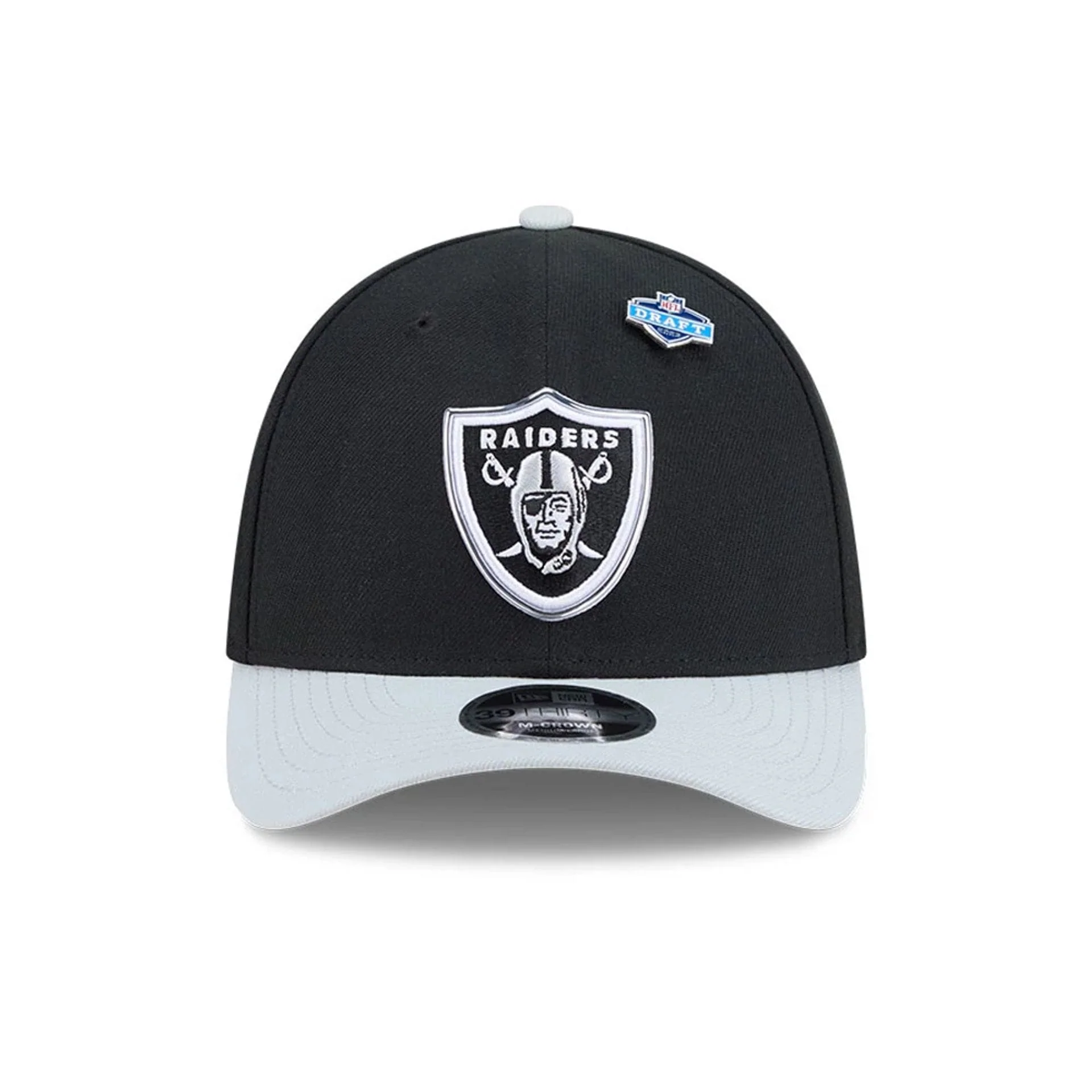 Raiders NFL Draft 2026 Black 39THIRTY M-Crown Stretch Fit Cap - Image 3