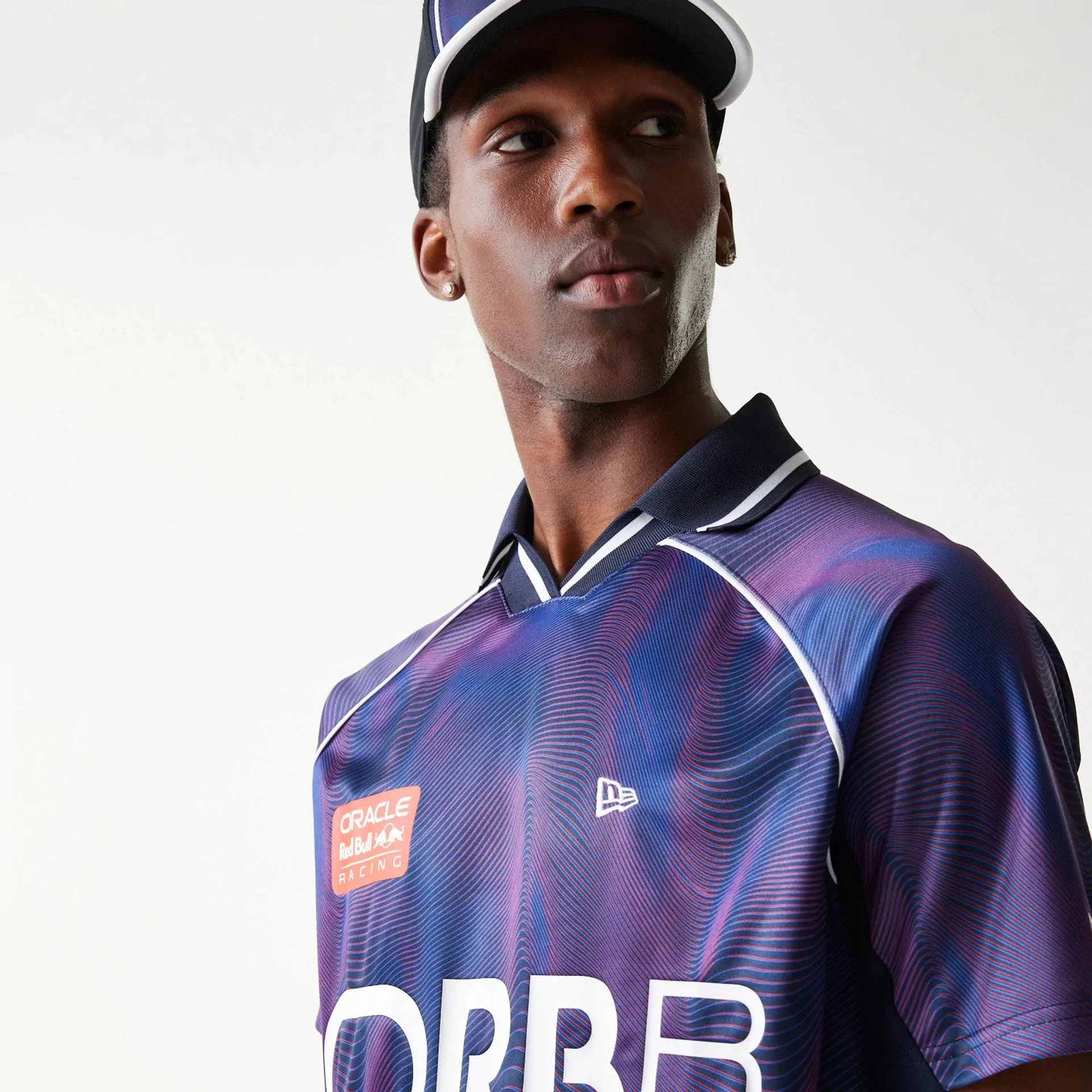 Red Bull Racing All Over Print Dark Blue Football T-Shirt - Image 5