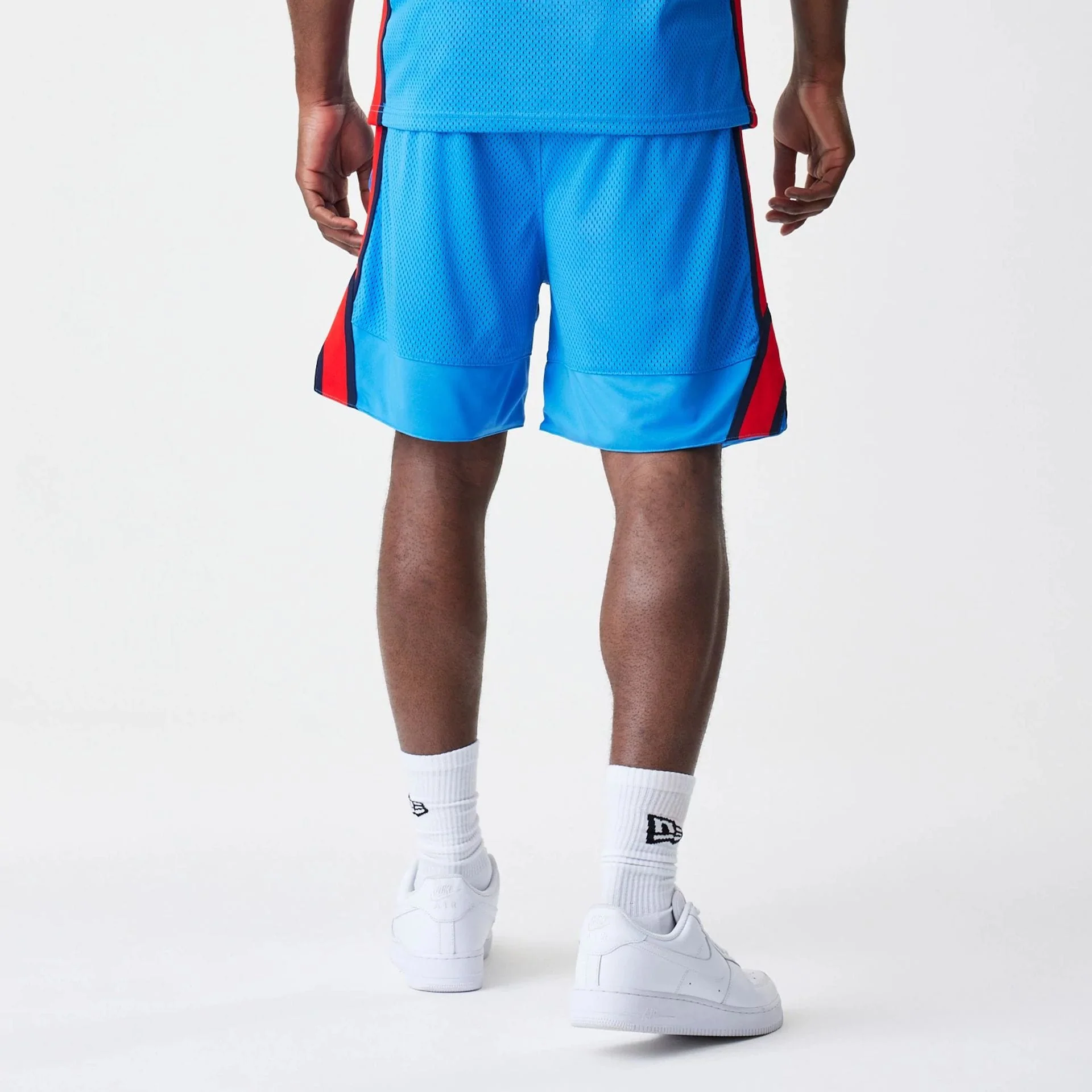 Red Bull Racing Basketball Mesh Blue Shorts - Image 2