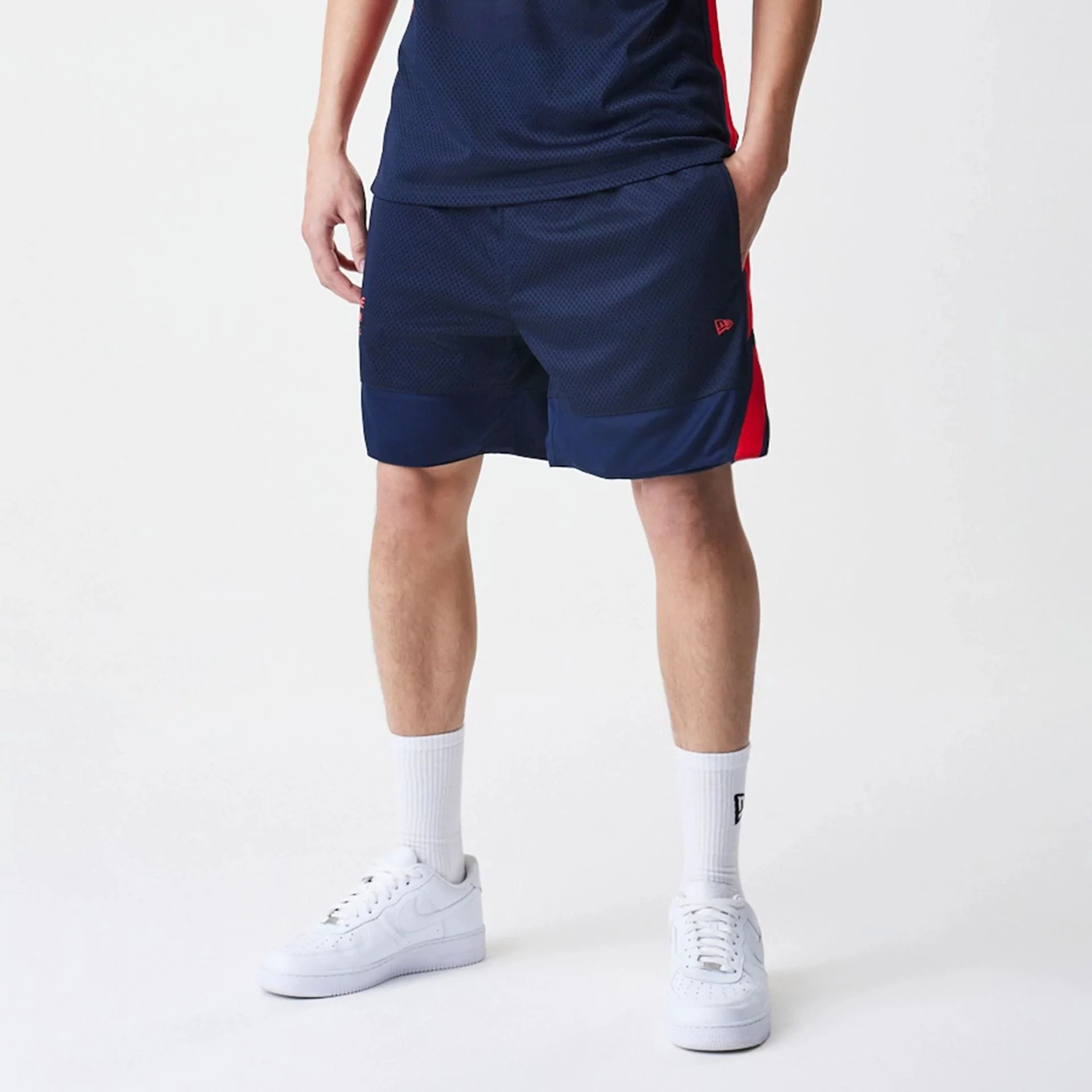 Red Bull Racing Basketball Mesh Dark Blue Shorts - Image 5