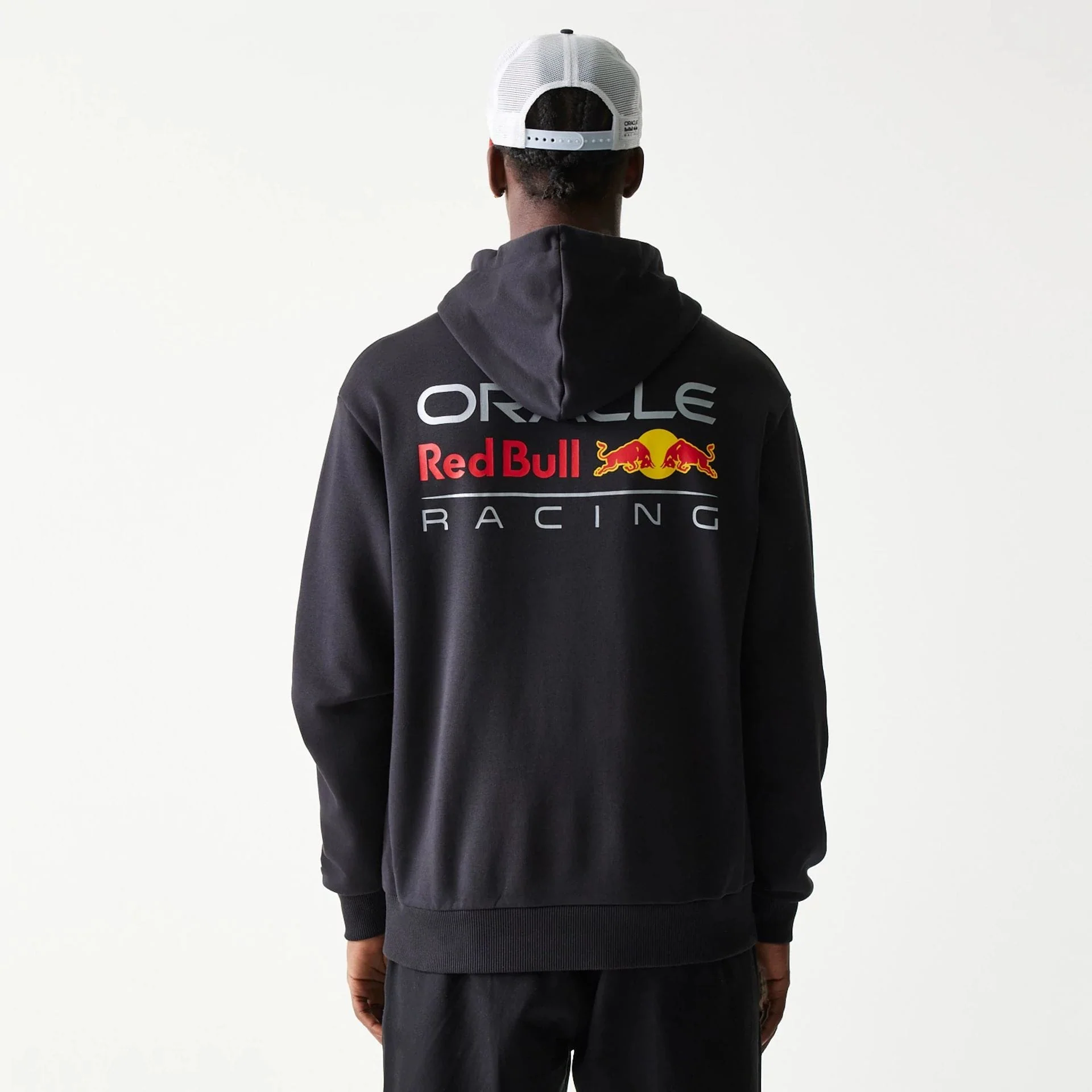 Red Bull Racing Black Oversized Pullover Hoodie - Image 2
