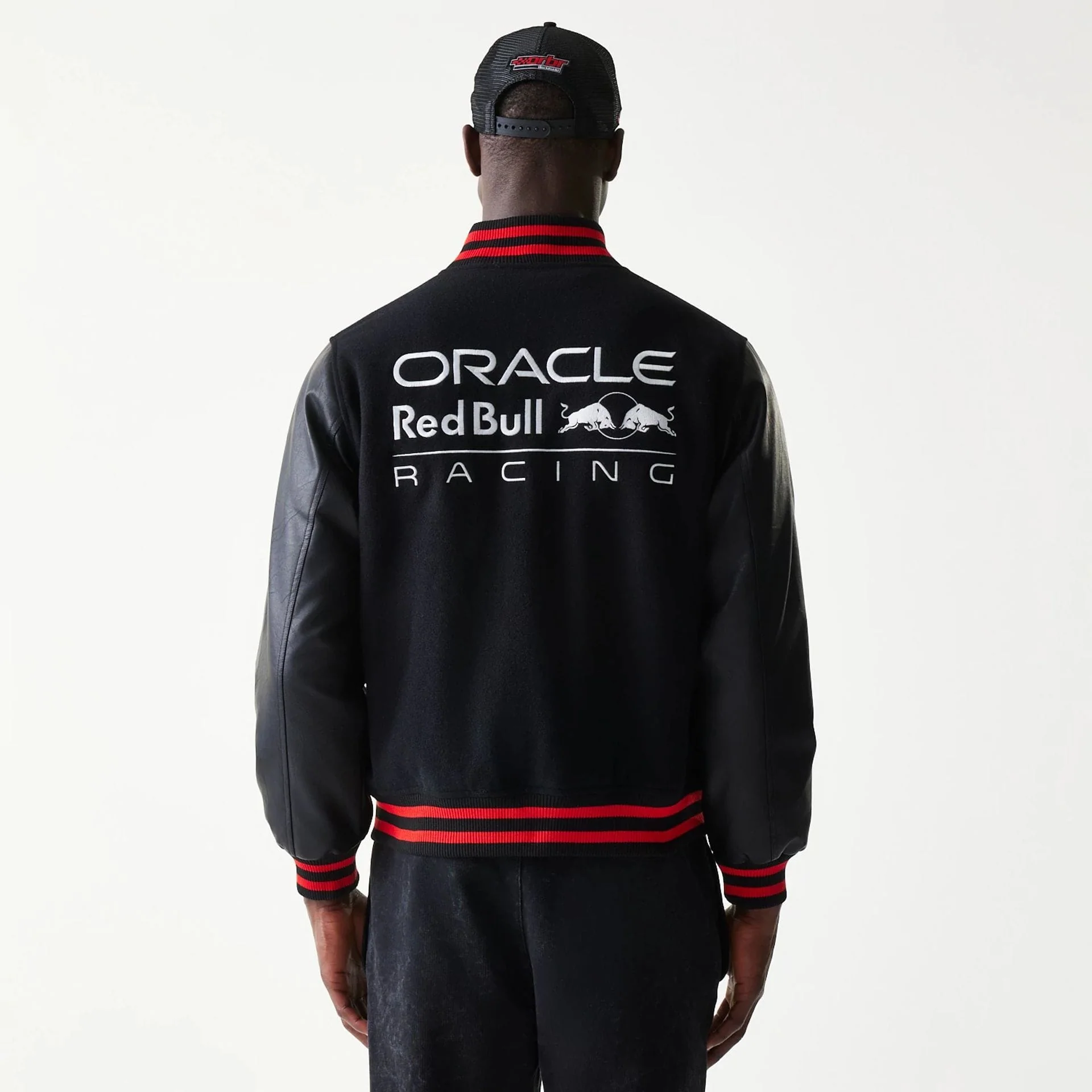 Red Bull Racing Black Varsity Jacket - Image 2