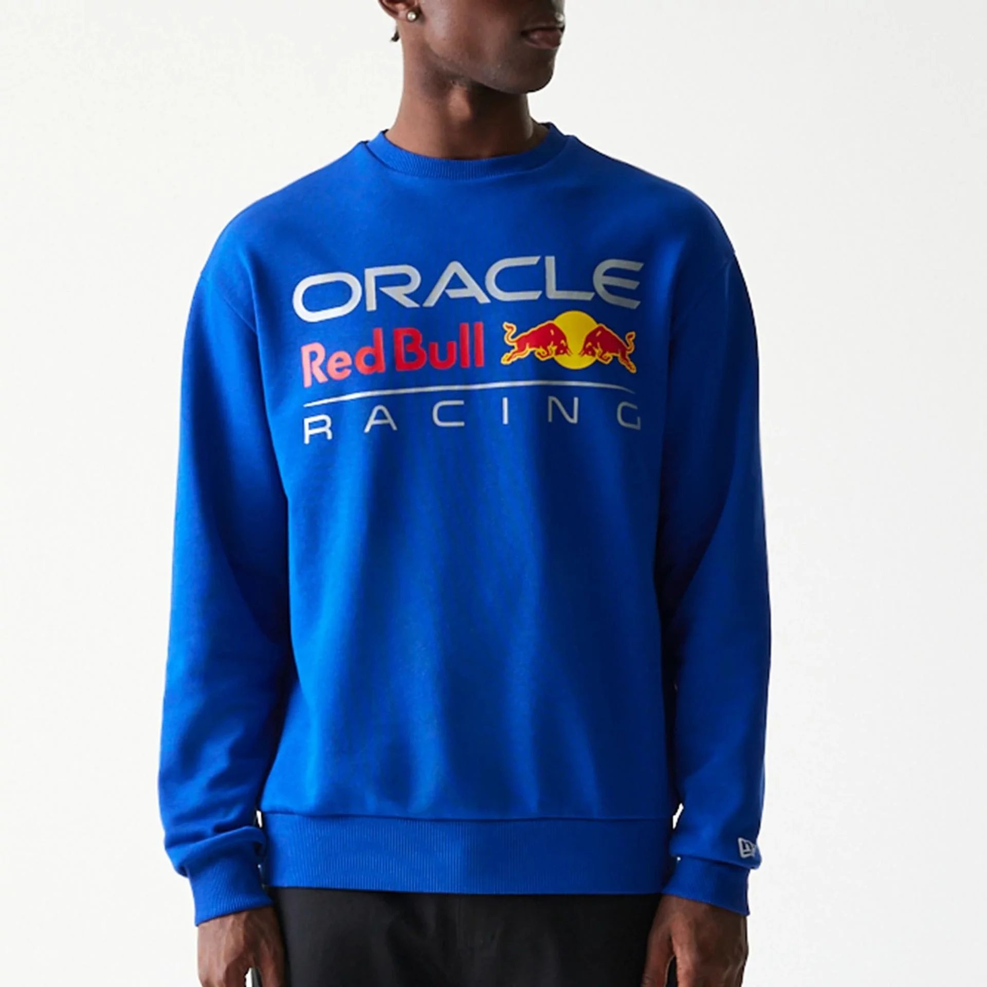 Red Bull Racing Blue Oversized Crew Neck Sweater - Image 3