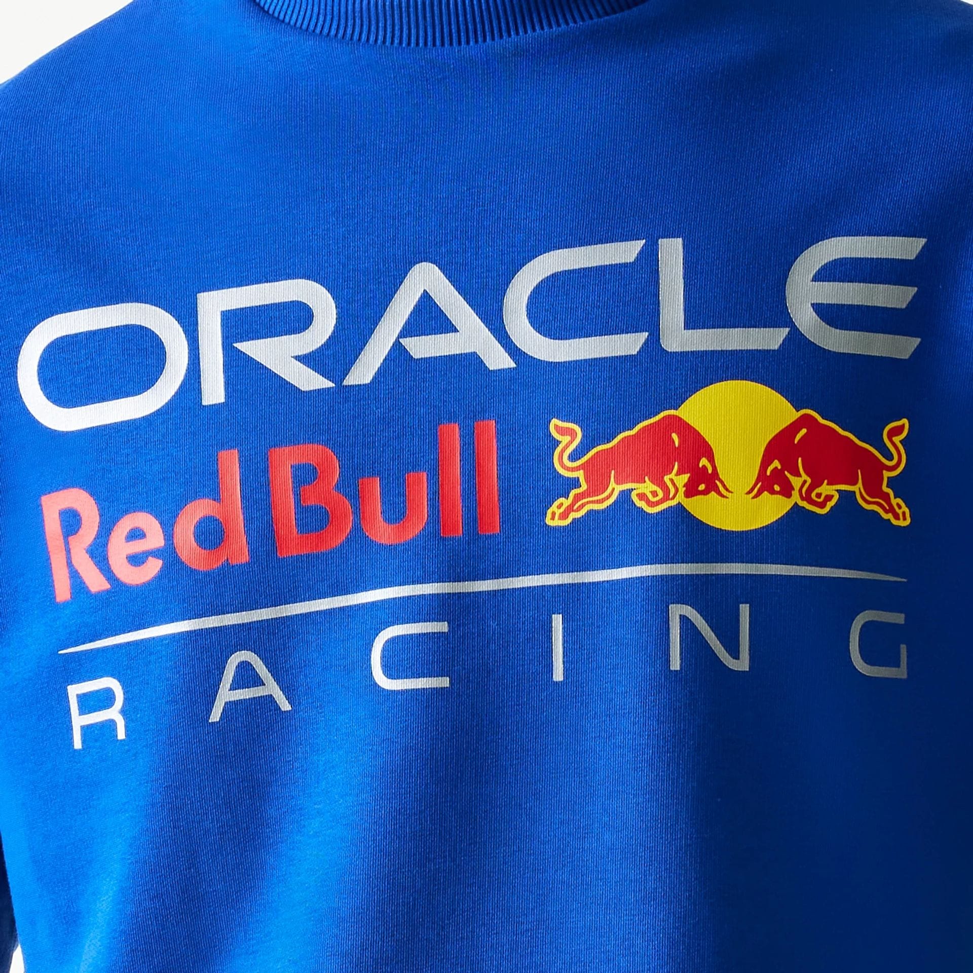 Red Bull Racing Blue Oversized Crew Neck Sweater - Image 5