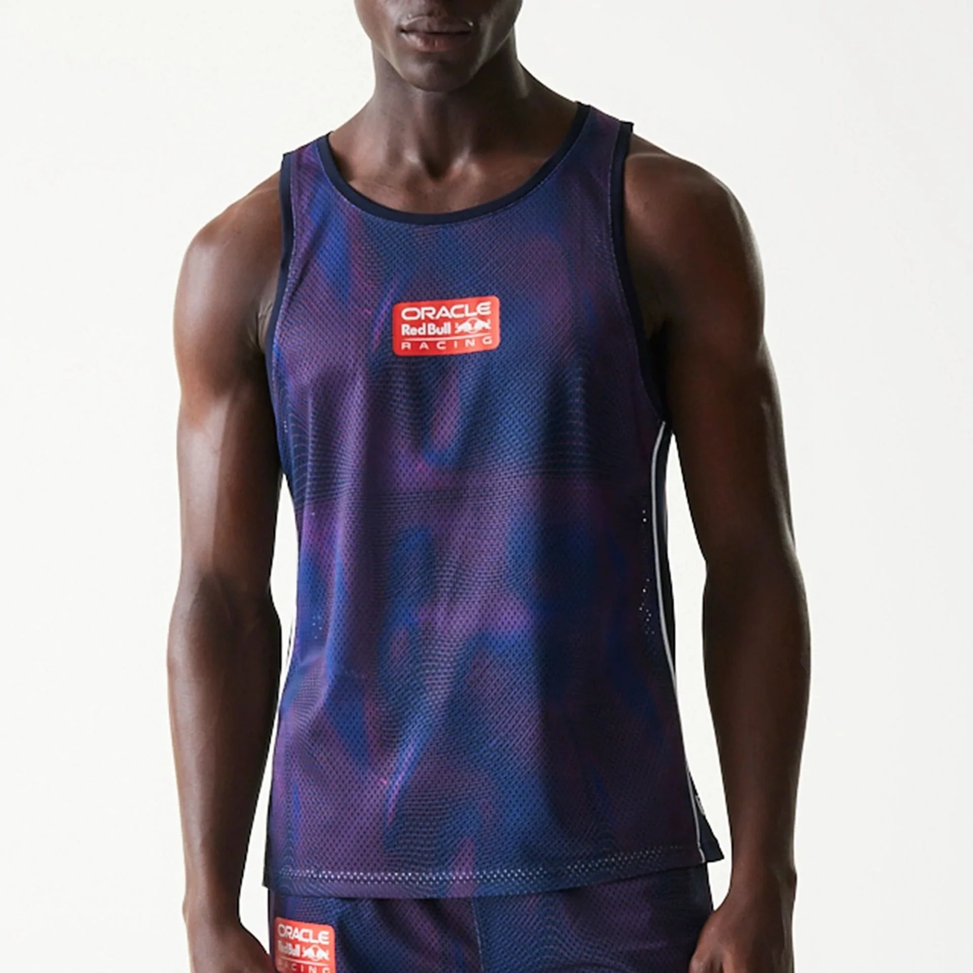 Red Bull Racing Dark Blue Mesh Tank Top - Image 3