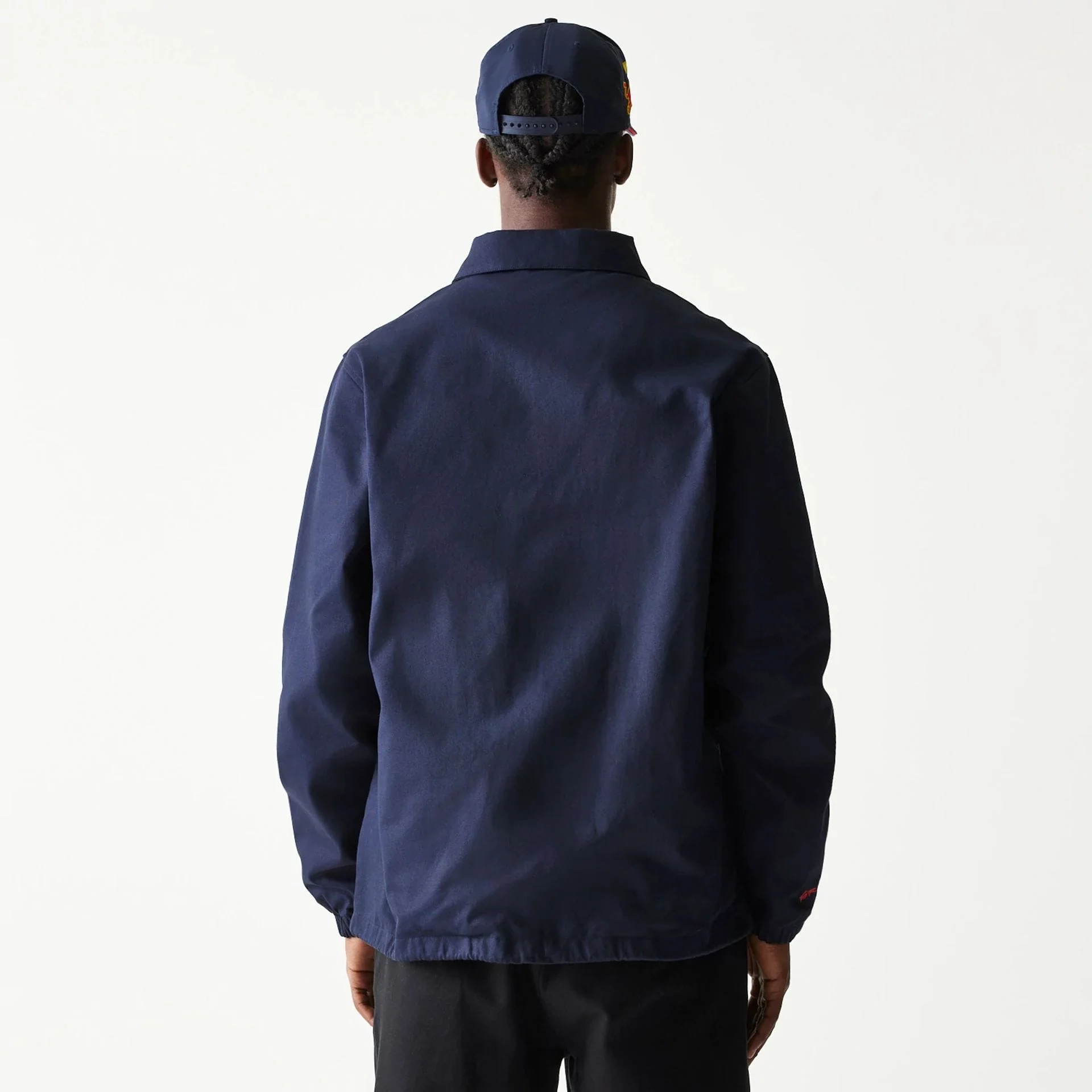 Red Bull Racing Dark Blue Oversized Coach Jacket - Image 2
