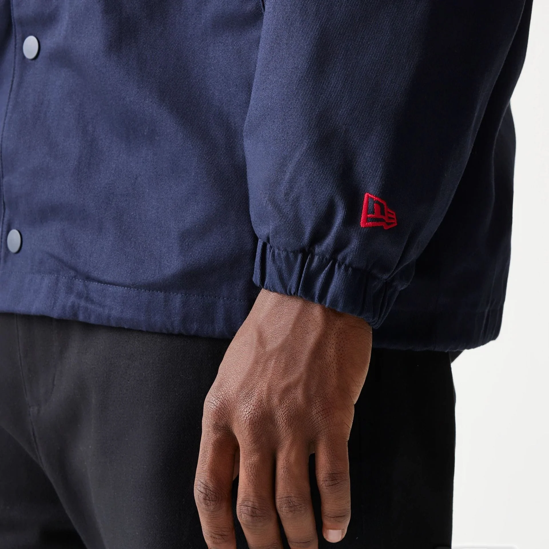 Red Bull Racing Dark Blue Oversized Coach Jacket - Image 7