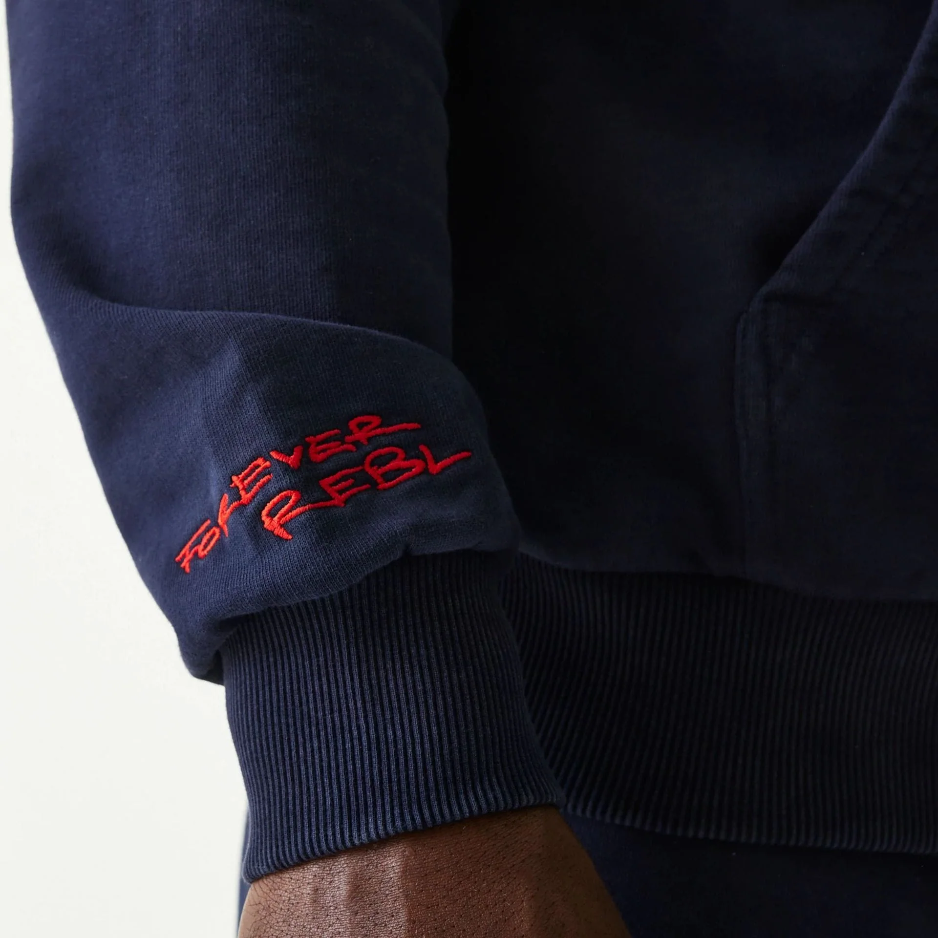 Red Bull Racing Dark Blue Oversized Full Zip Hoodie - Image 4