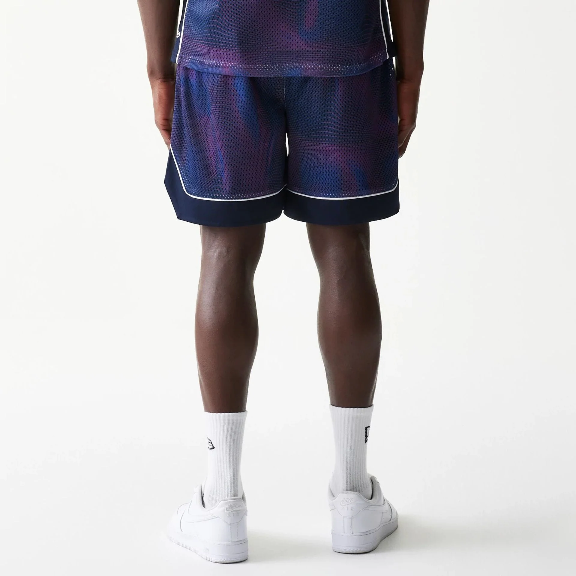 Red Bull Racing Dark Blue Oversized Mesh Shorts - Image 2
