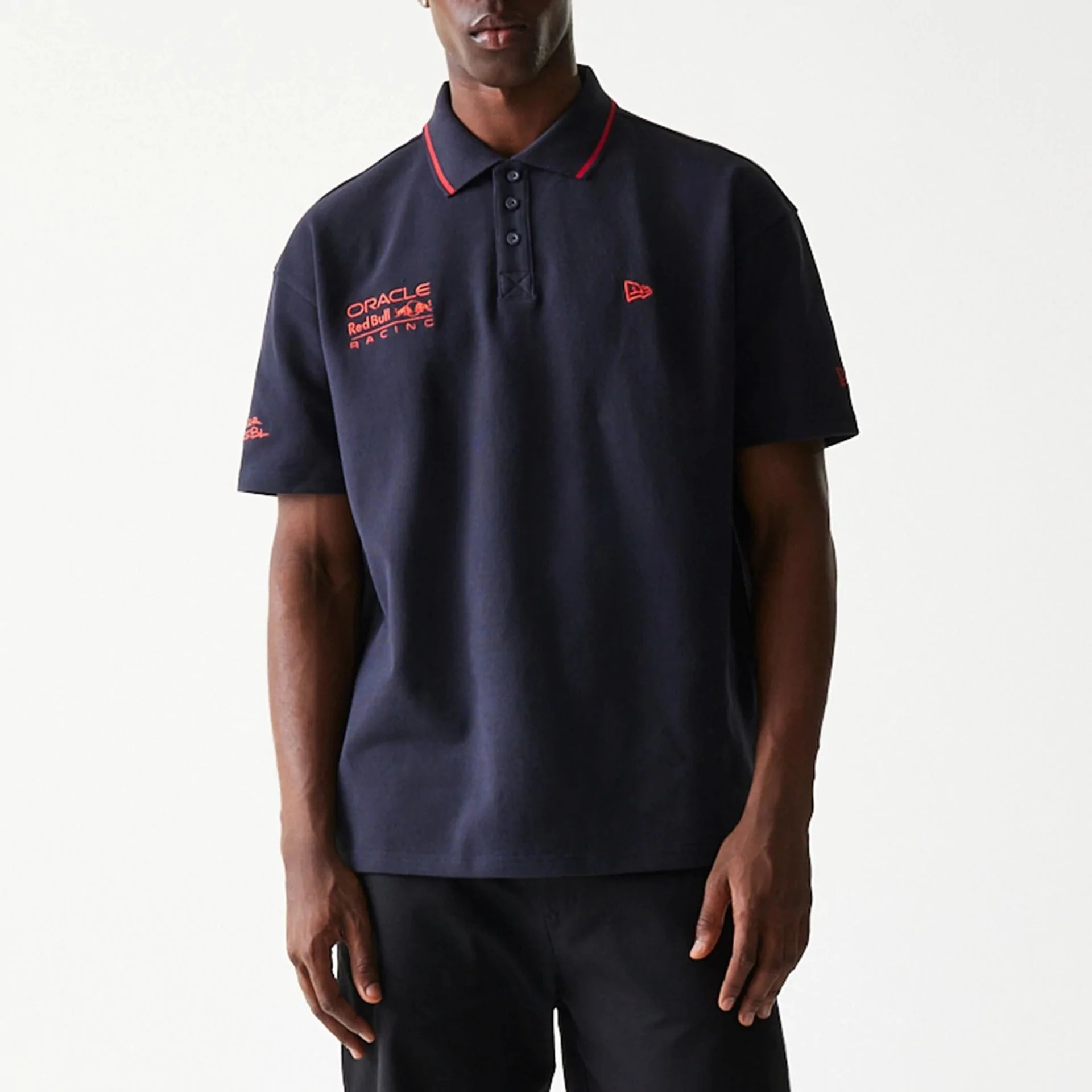 Red Bull Racing Dark Blue Polo T-Shirt - Image 3