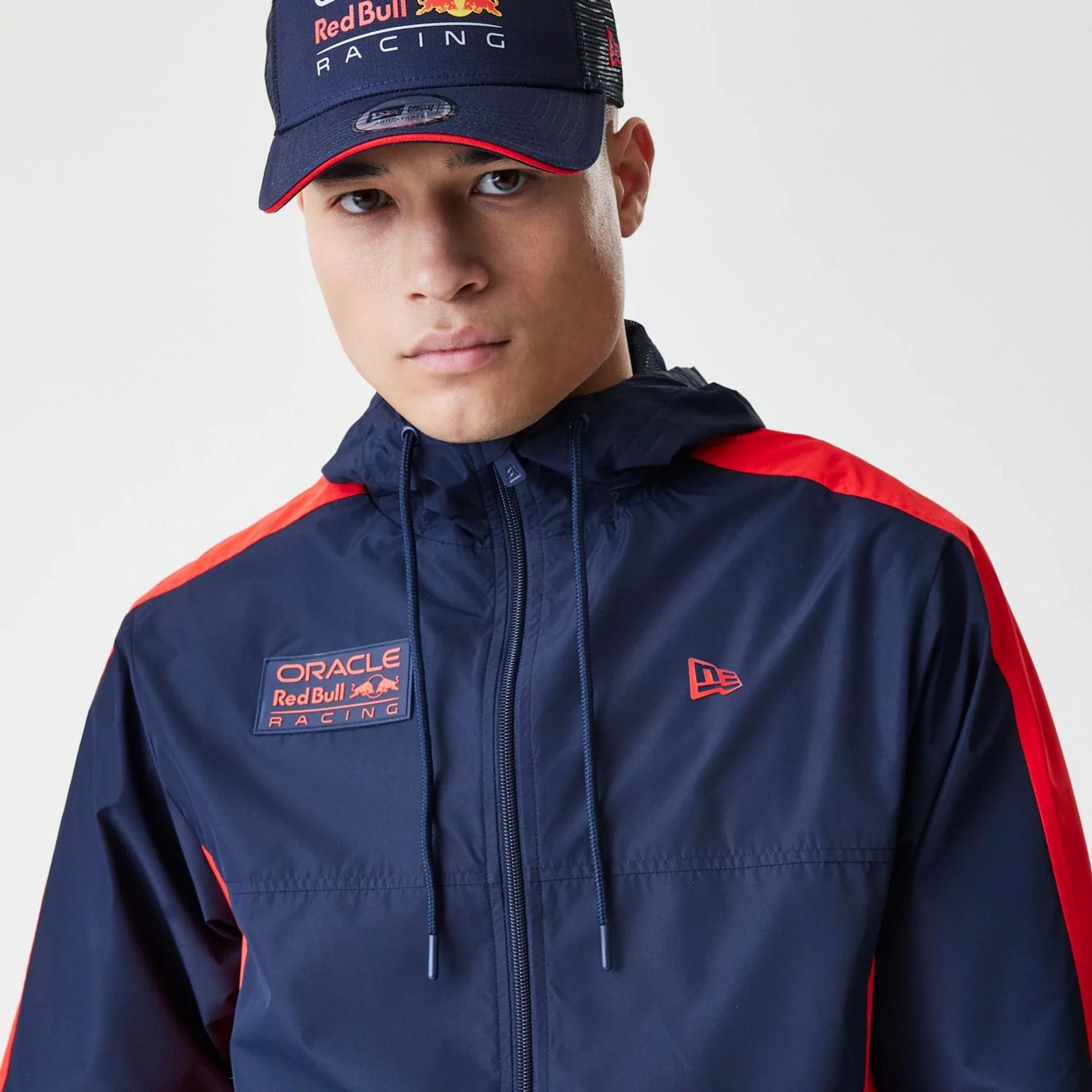 Red Bull Racing Dark Blue Windrunner Jacket - Image 6