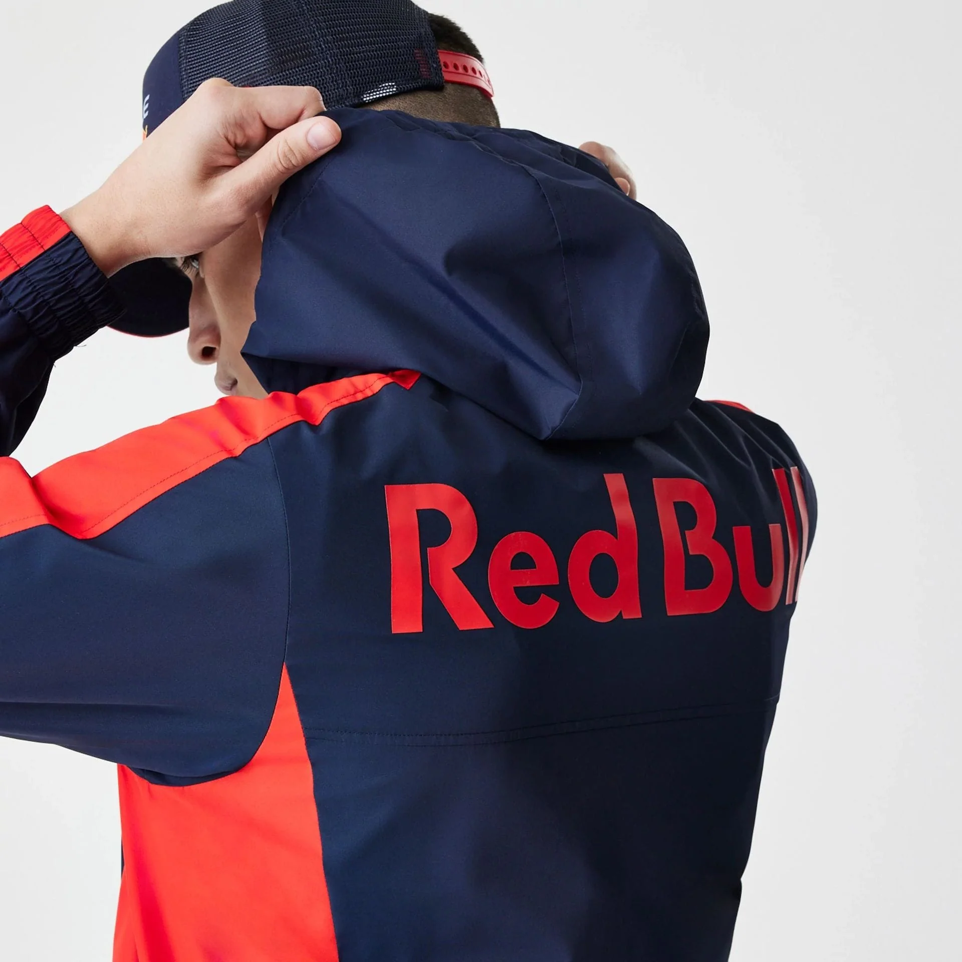 Red Bull Racing Dark Blue Windrunner Jacket - Image 7