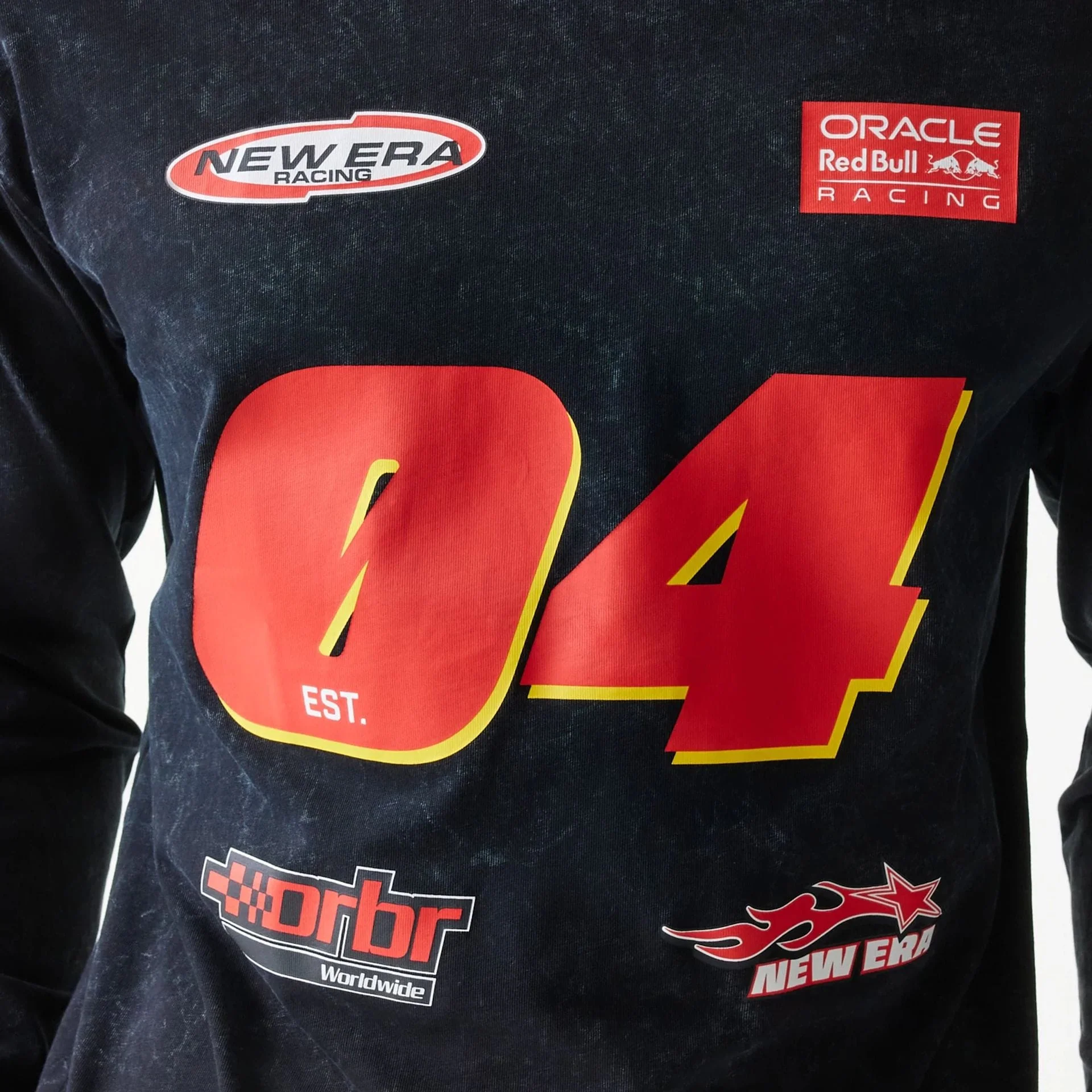 Red Bull Racing Graphic Black Long Sleeve T-Shirt - Image 4