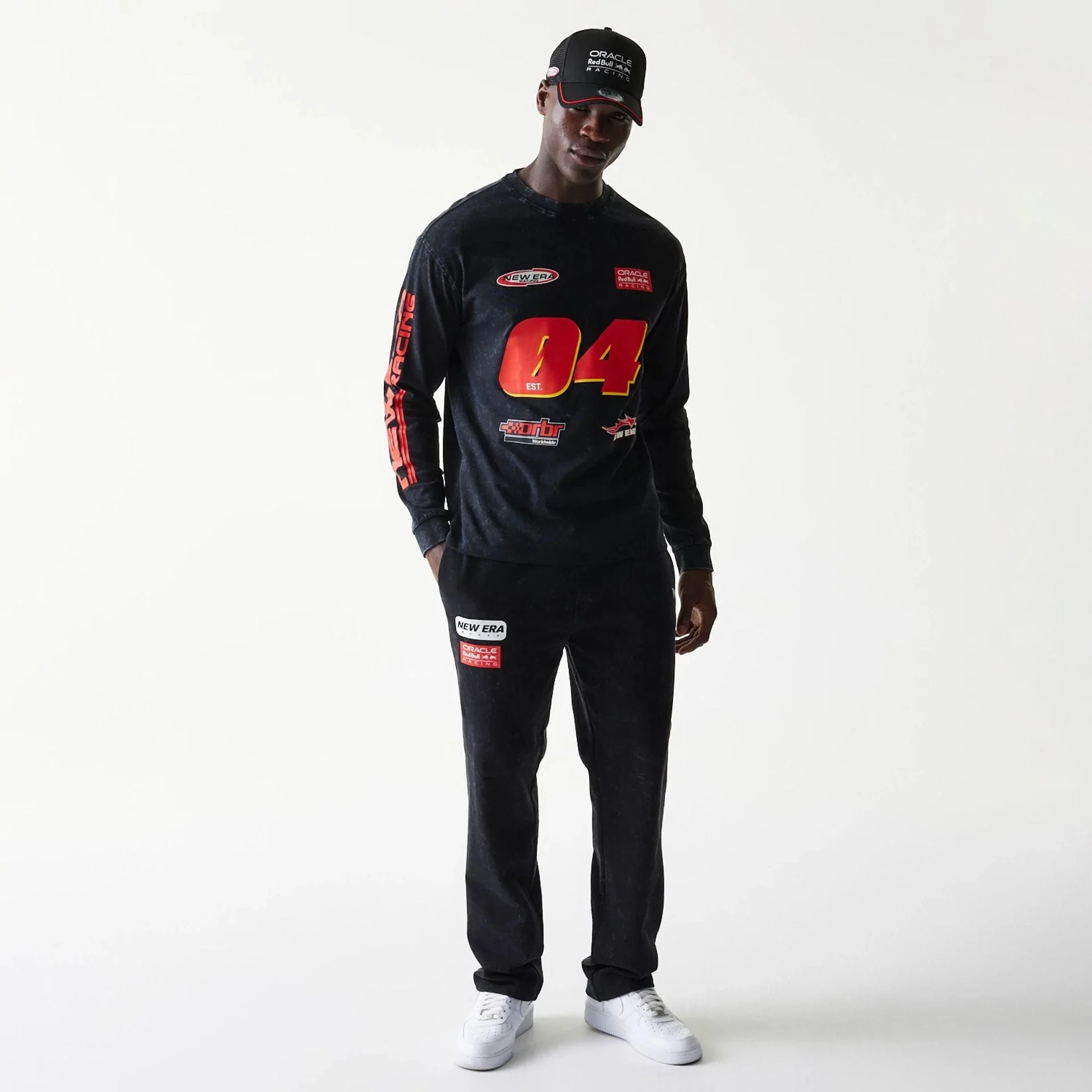 Red Bull Racing Graphic Black Long Sleeve T-Shirt - Image 8