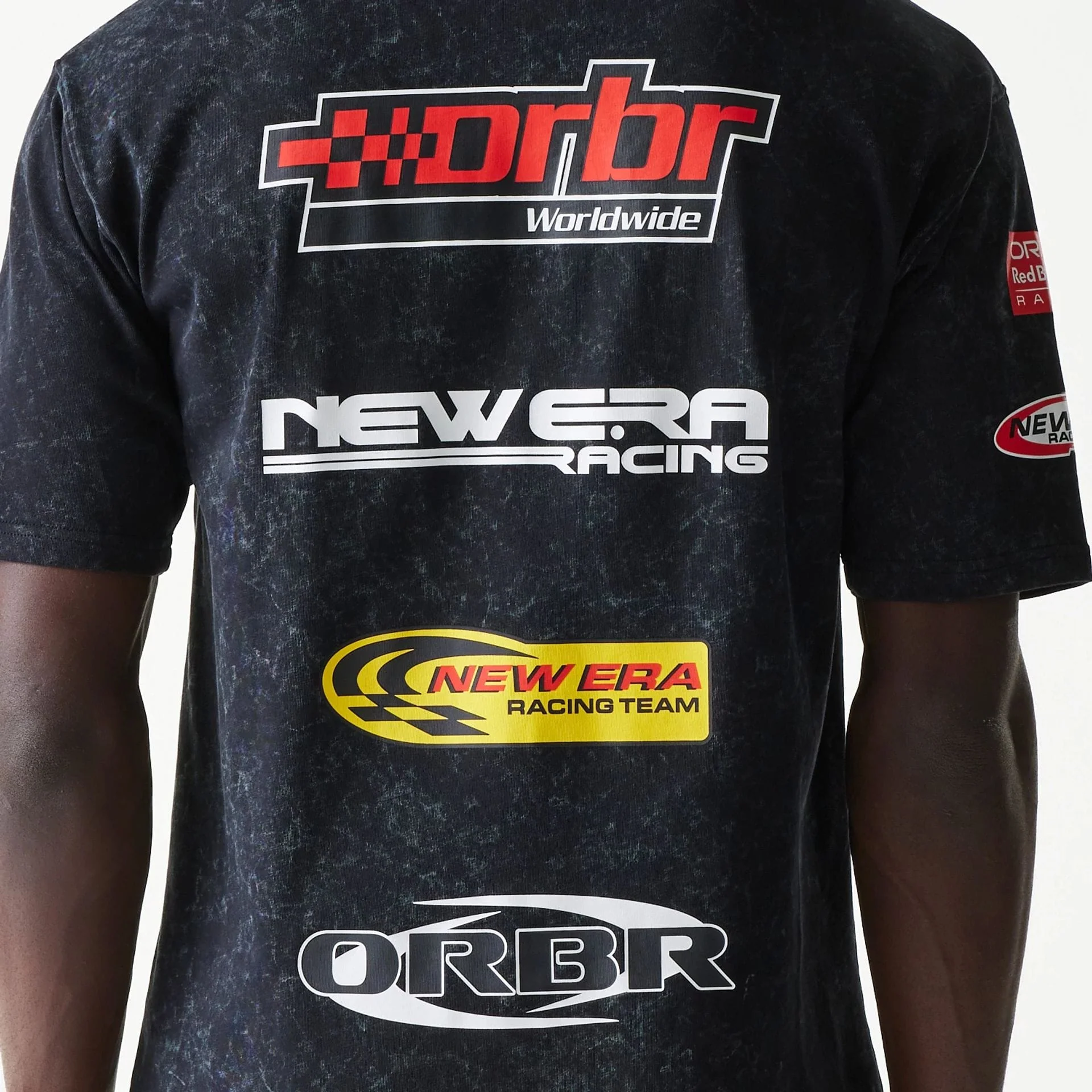 Red Bull Racing Graphic Black Oversized T-Shirt - Image 7