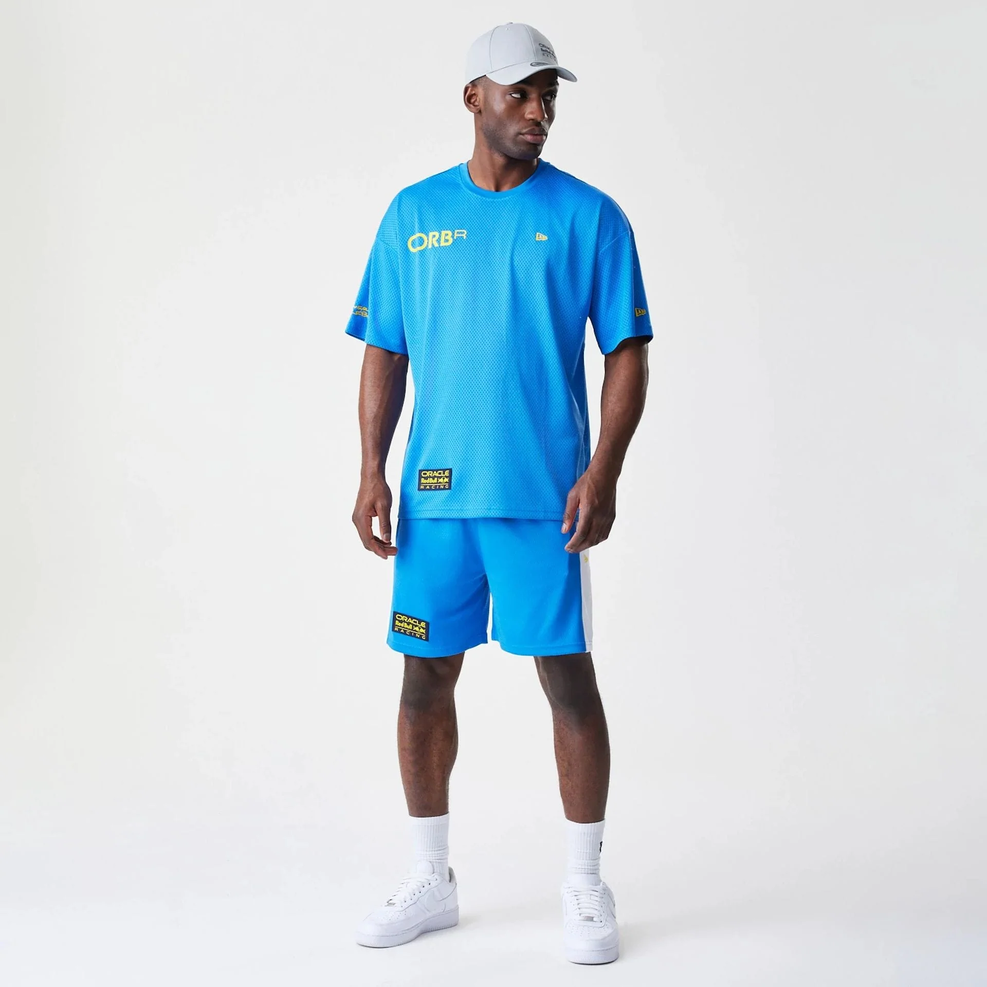 Red Bull Racing Graphic Mesh Blue Oversized T-Shirt - Image 8