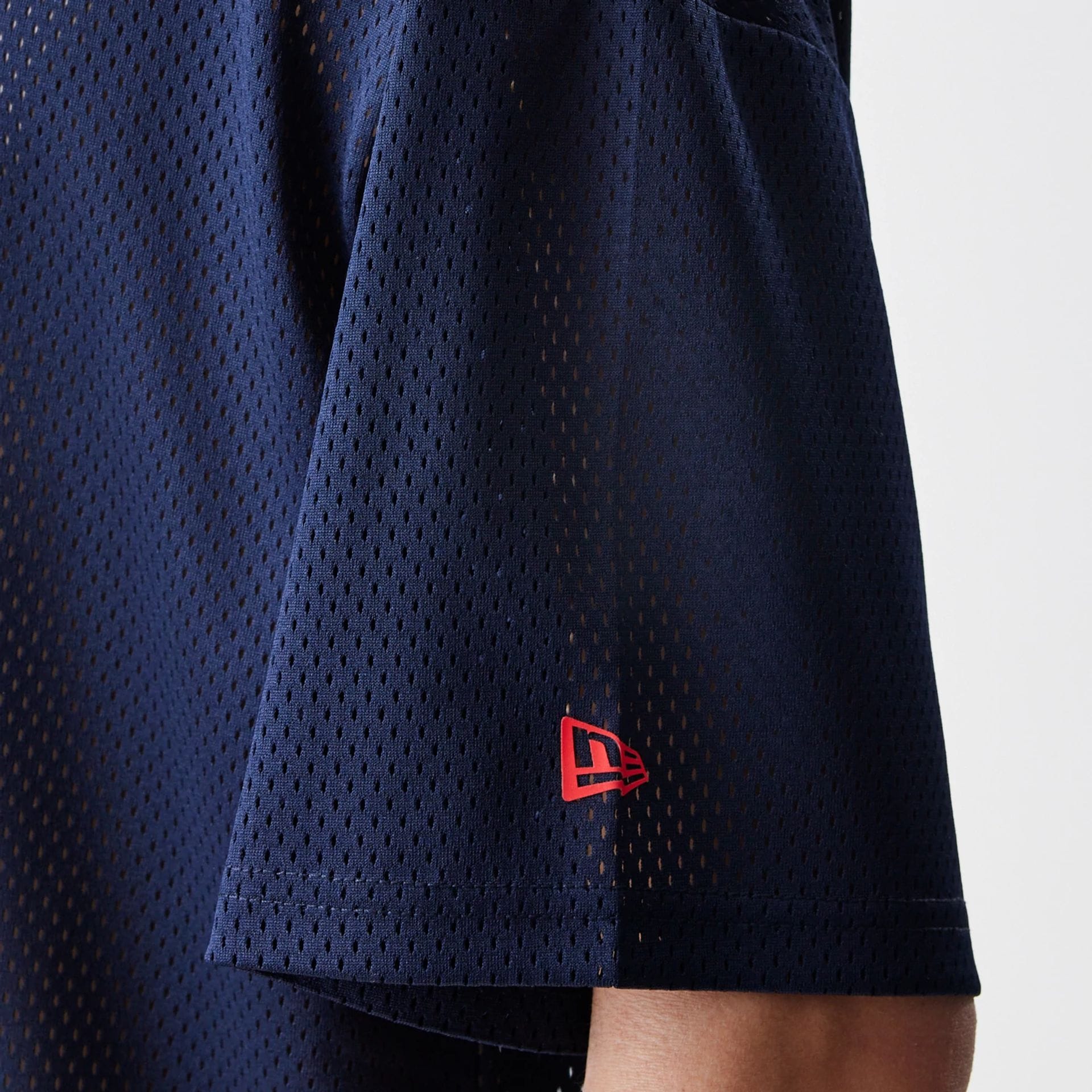Red Bull Racing Graphic Mesh Dark Blue Oversized T-Shirt - Image 4