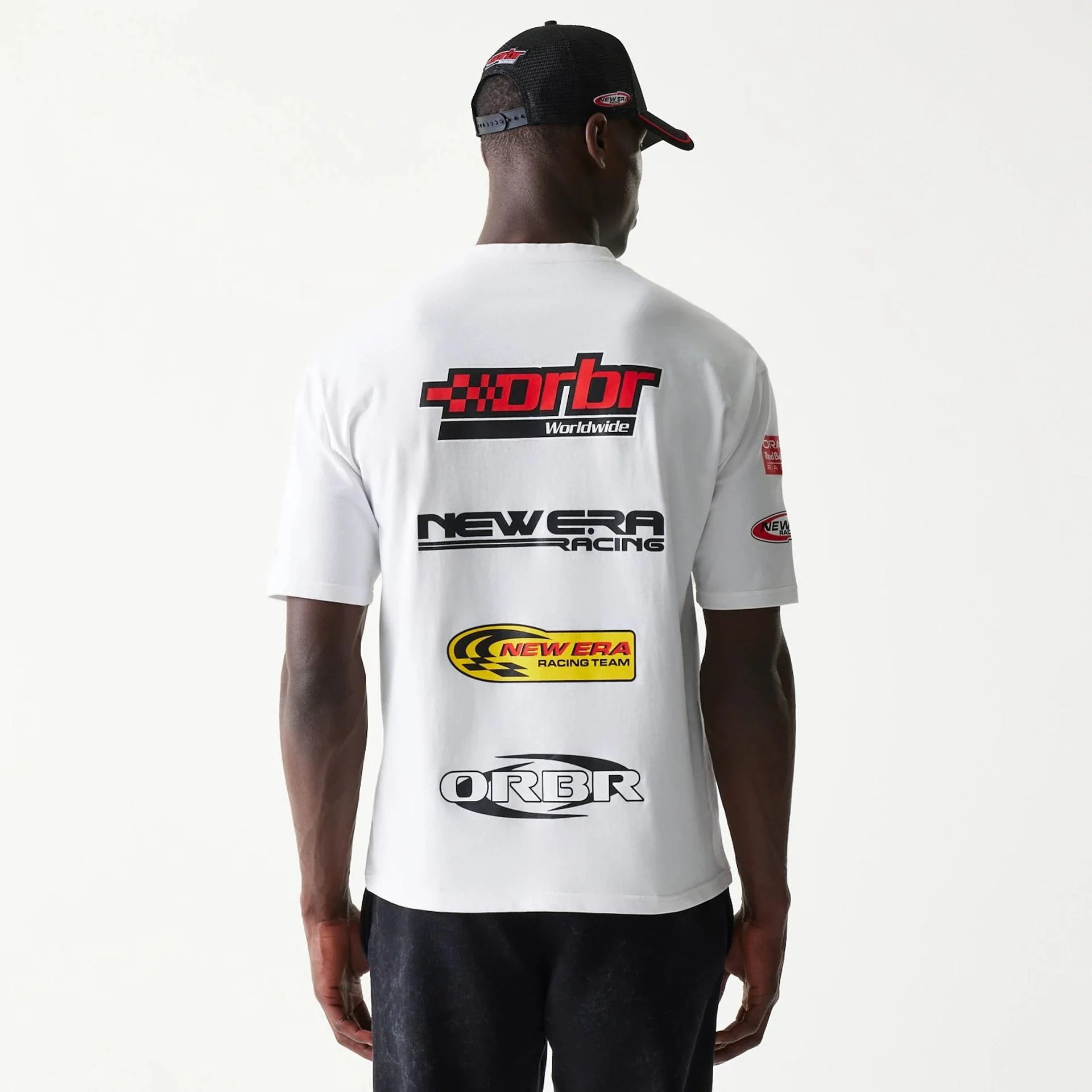 Red Bull Racing Graphic White Oversized T-Shirt - Image 2