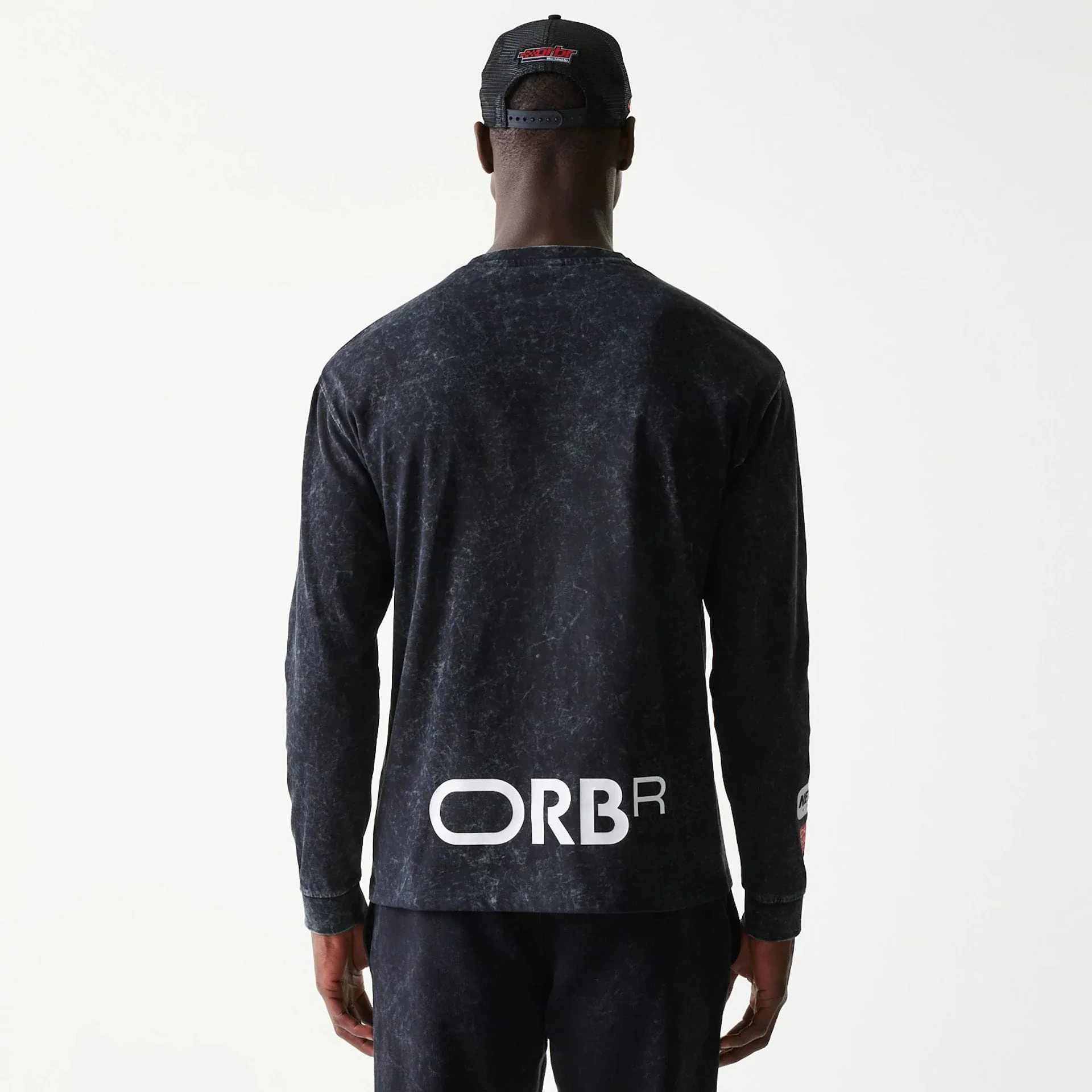 Red Bull Racing Linear Graphic Black Long Sleeve T-Shirt - Image 2