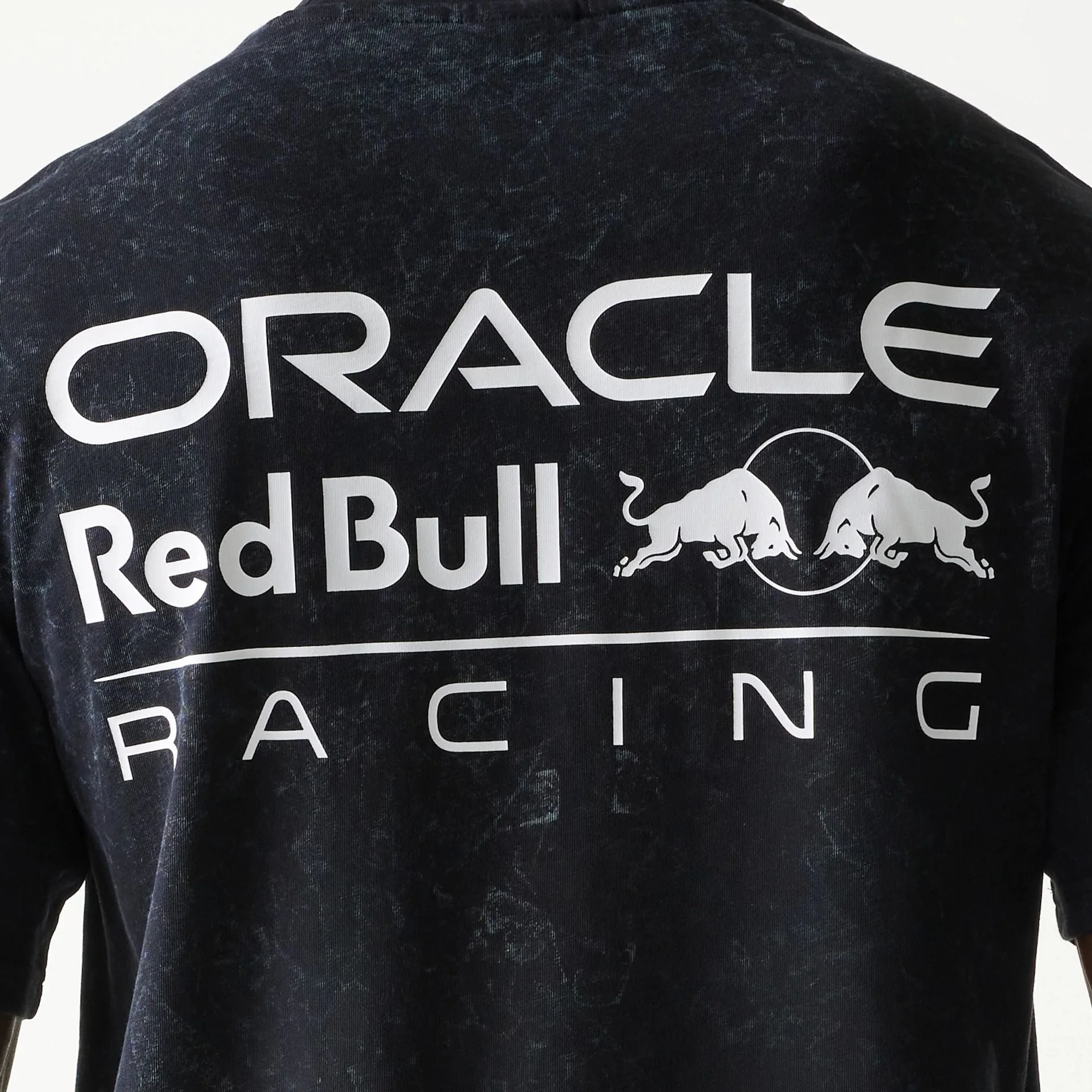 Red Bull Racing Linear Graphic Black Oversized T-Shirt - Image 6