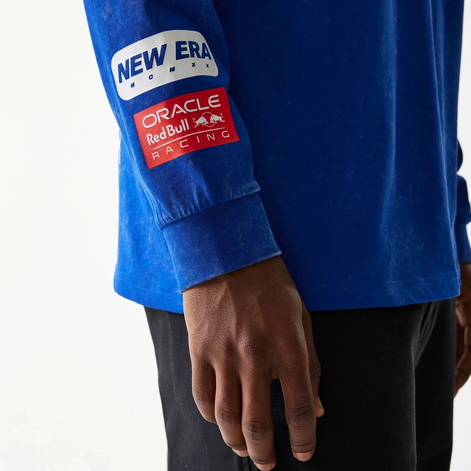 Red Bull Racing Linear Graphic Blue Long Sleeve T-Shirt - Image 5
