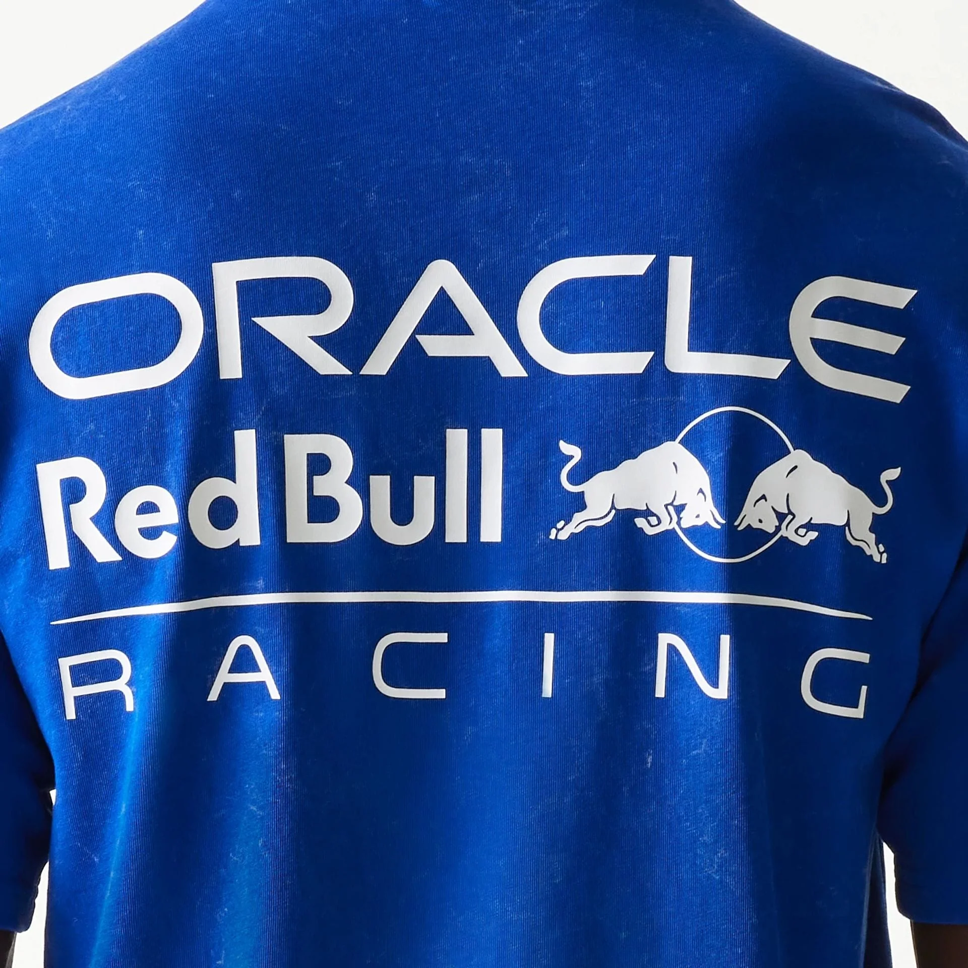 Red Bull Racing Linear Graphic Blue Oversized T-Shirt - Image 7