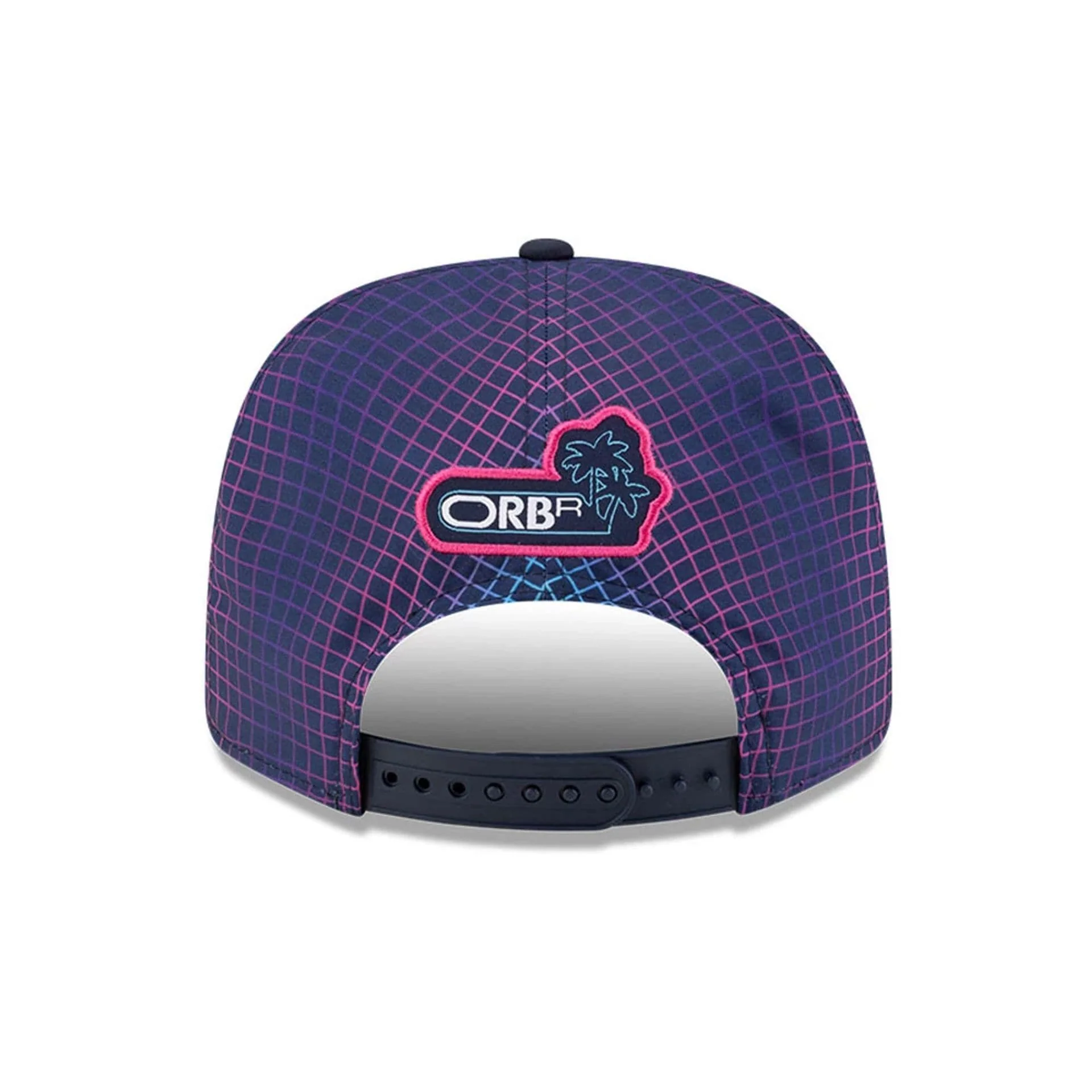 Red Bull Racing Miami Race Special Max Verstappen Navy 9SEVENTY Stretch Snap Adjustable Cap - Image 3