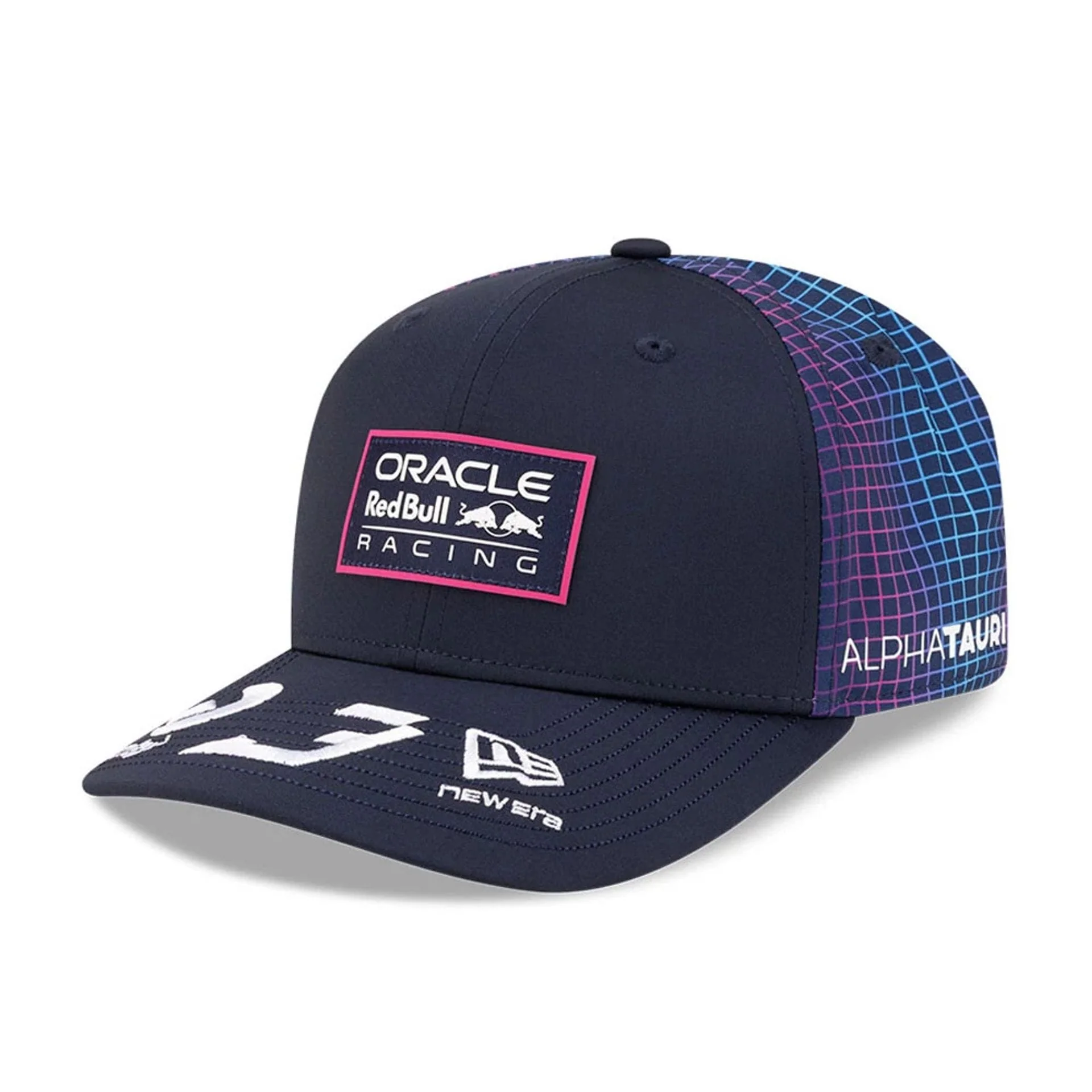 Red Bull Racing Miami Race Special Max Verstappen Navy 9SEVENTY Stretch Snap Adjustable Cap - Image 4