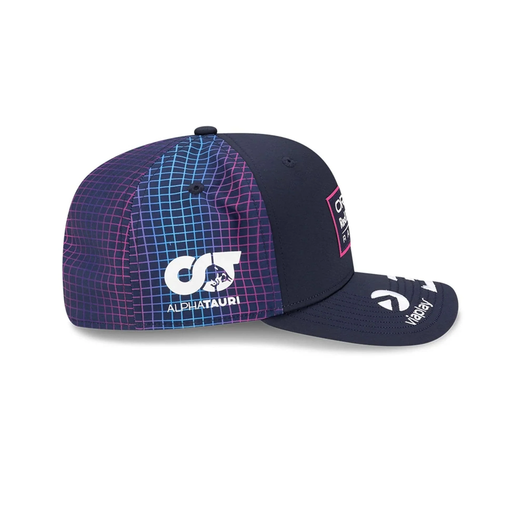 Red Bull Racing Miami Race Special Max Verstappen Navy 9SEVENTY Stretch Snap Adjustable Cap - Image 6