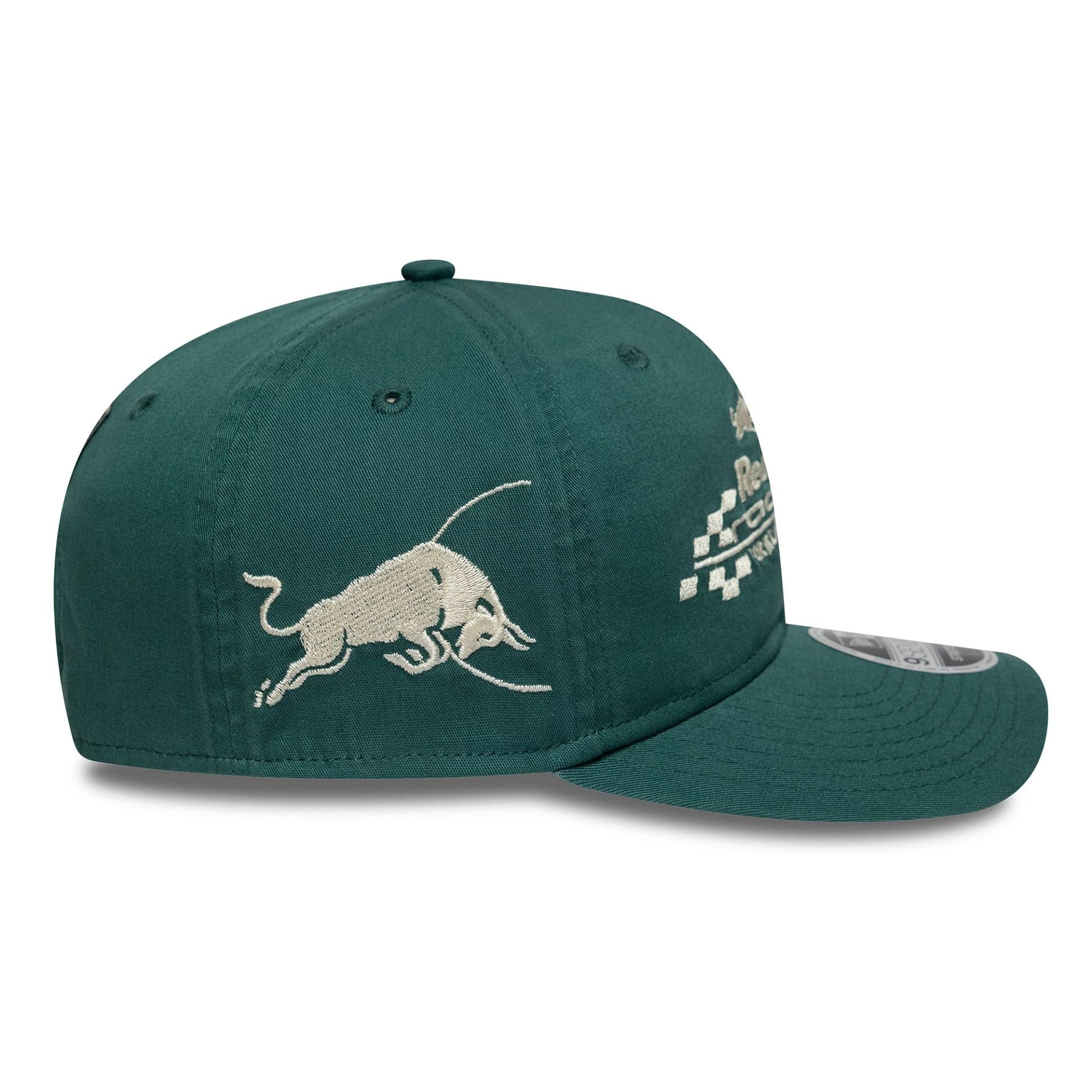 Red Bull Racing Washed Dark Green 9SEVENTY Stretch Snap Cap - Image 6