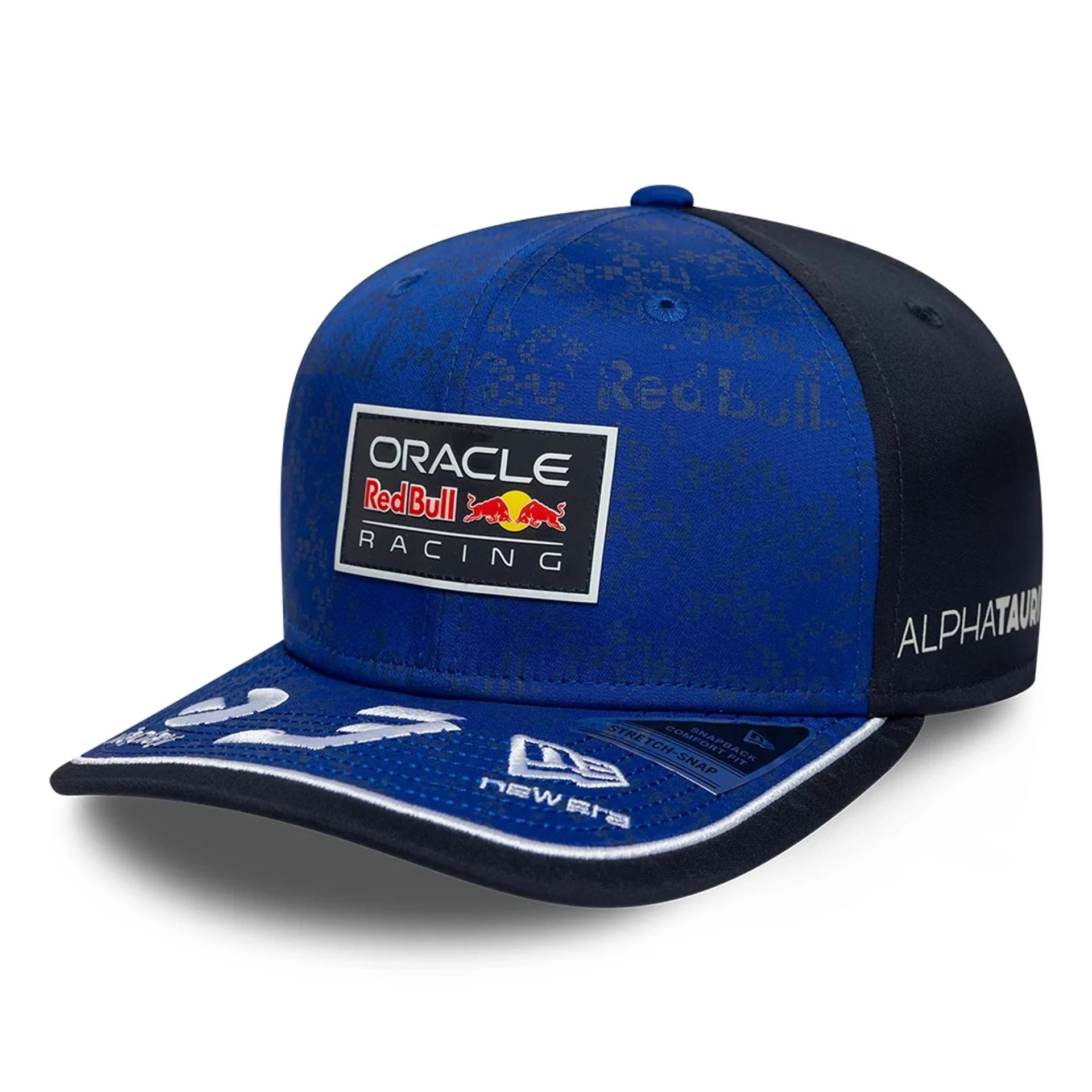 Red Bull Racing Youth Max Verstappen Dark Blue 9SEVENTY Stretch Snap Adjustable Cap - Image 3