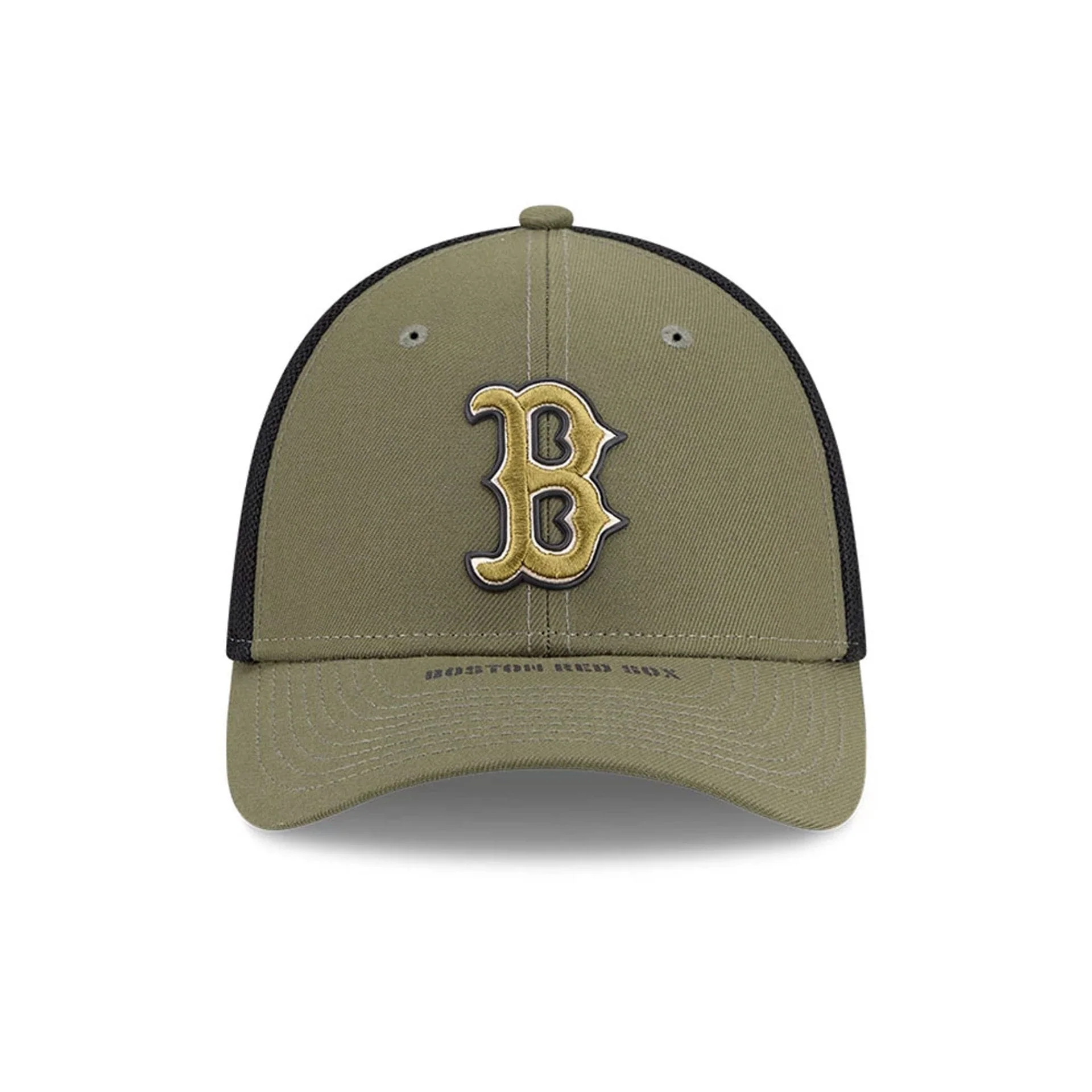 Red Sox MLB Armed Forces Day 2026 Green 39THIRTY M-Crown Stretch Fit Cap - Image 2