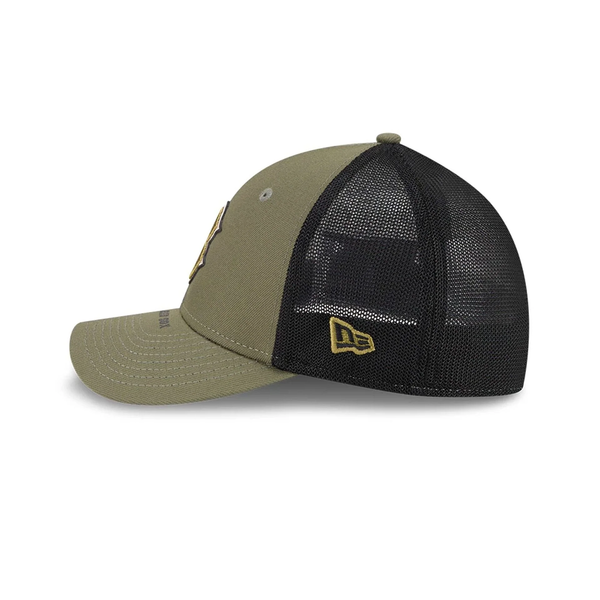 Red Sox MLB Armed Forces Day 2026 Green 39THIRTY M-Crown Stretch Fit Cap - Image 5