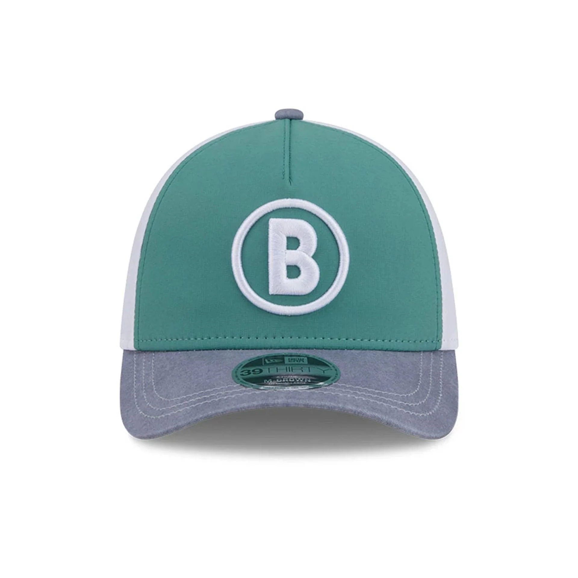 Red Sox MLB City Connect Dark Green 39THIRTY M-Crown A-Frame Stretch Fit Cap - Image 3