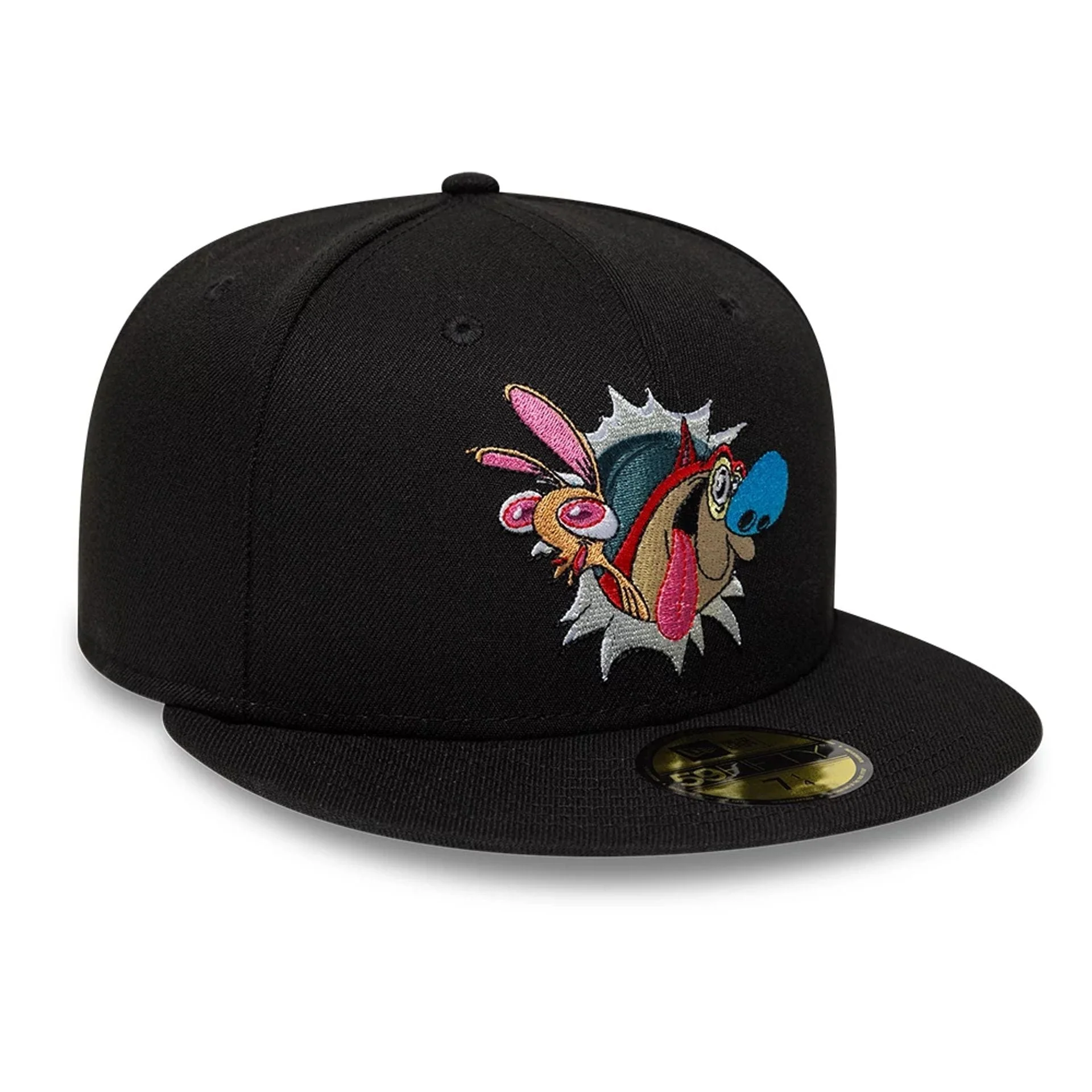 Ren & Stimpy Character Graphic Black 59FIFTY Fitted Cap - Image 3