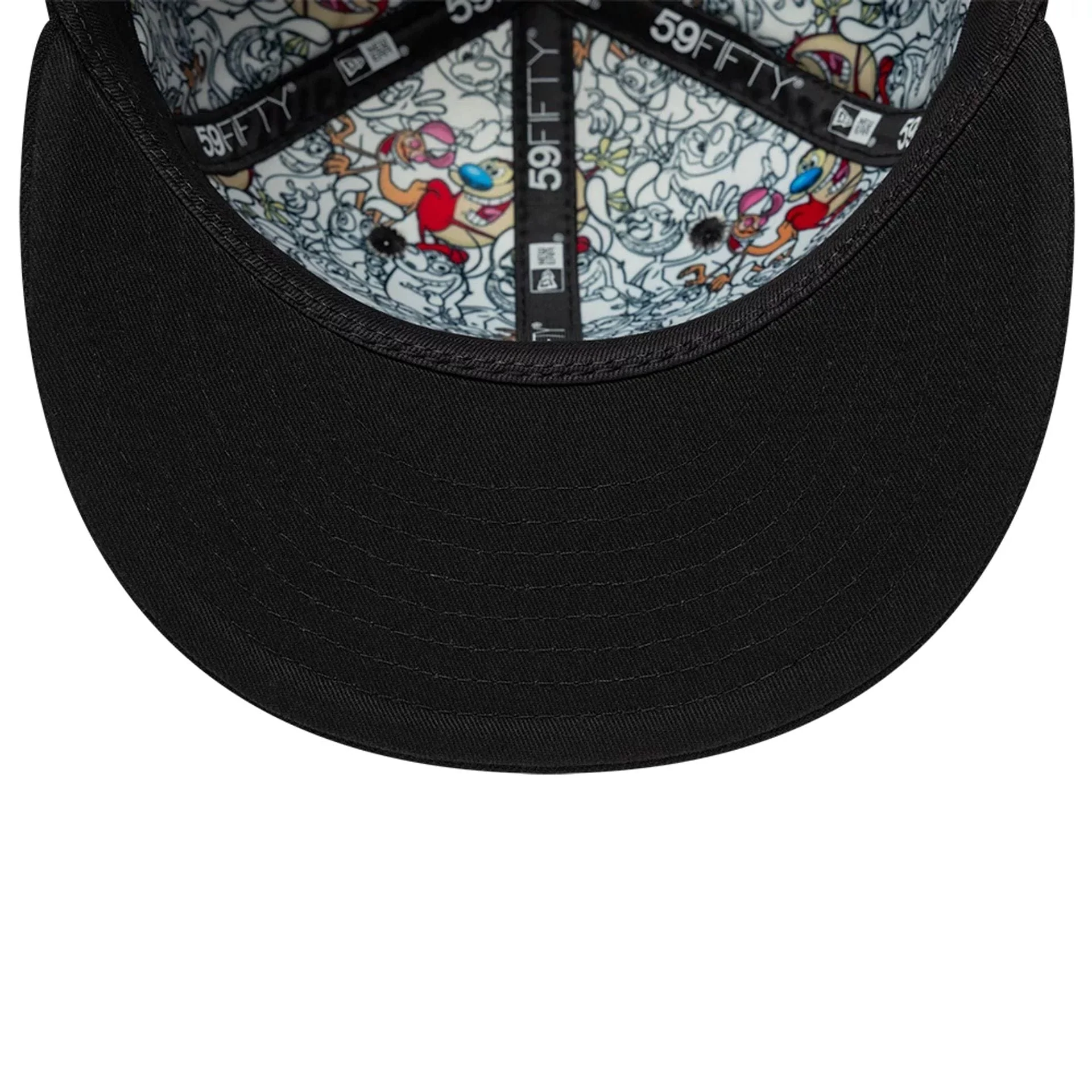 Ren & Stimpy Character Graphic Black 59FIFTY Fitted Cap - Image 7