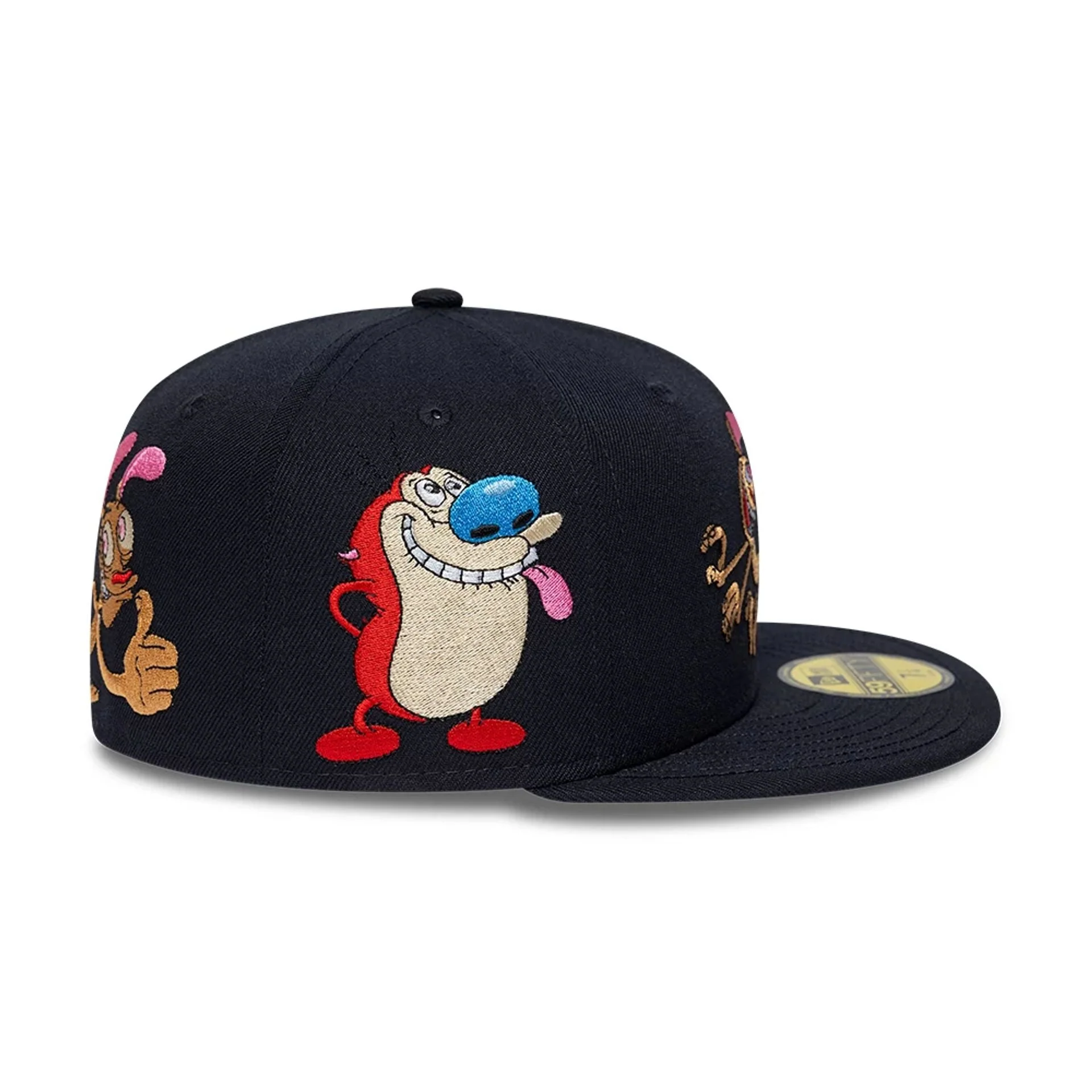Ren & Stimpy Happy Happy Joy Joy Navy 59FIFTY Fitted Cap - Image 6