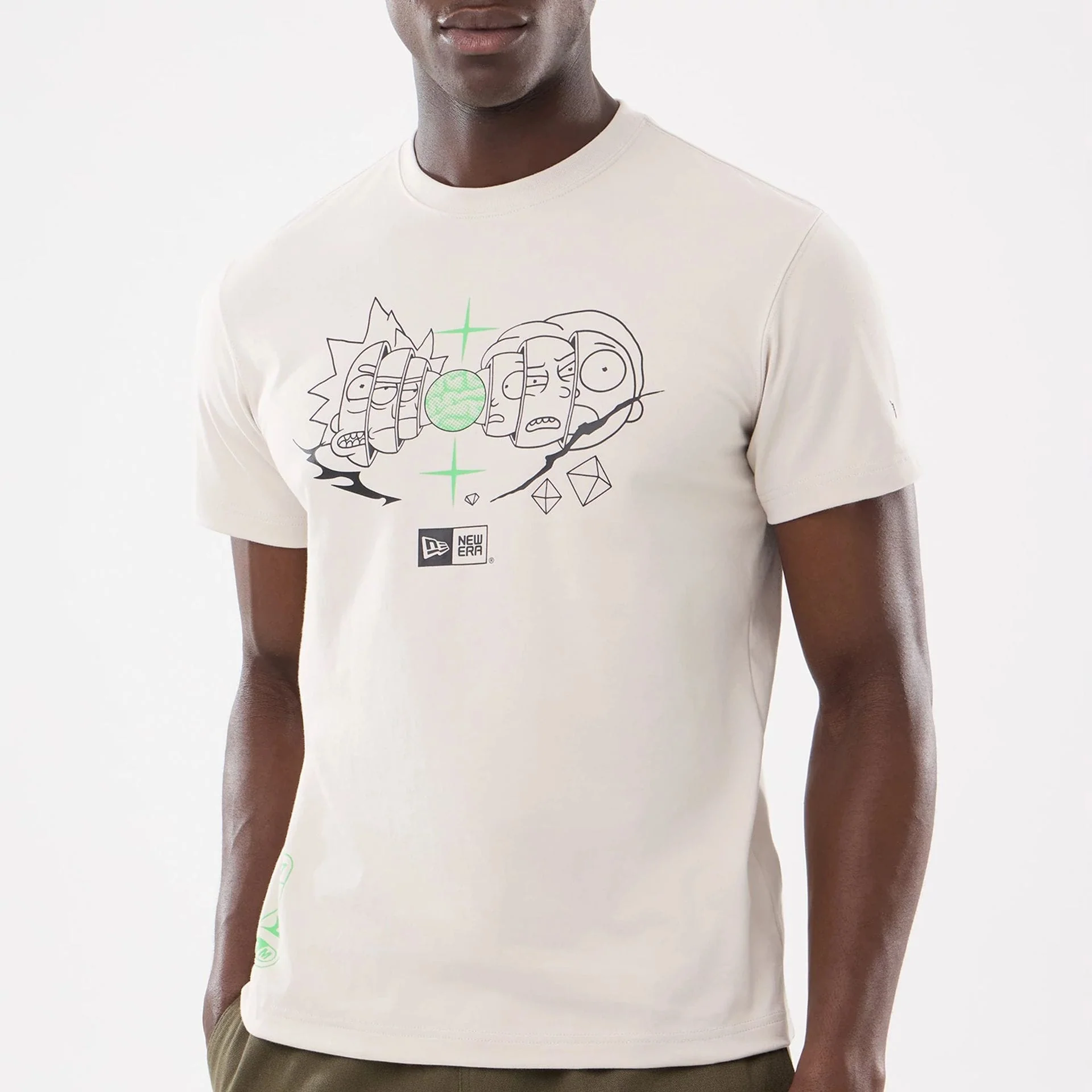 Rick And Morty Cream T-Shirt - Image 4