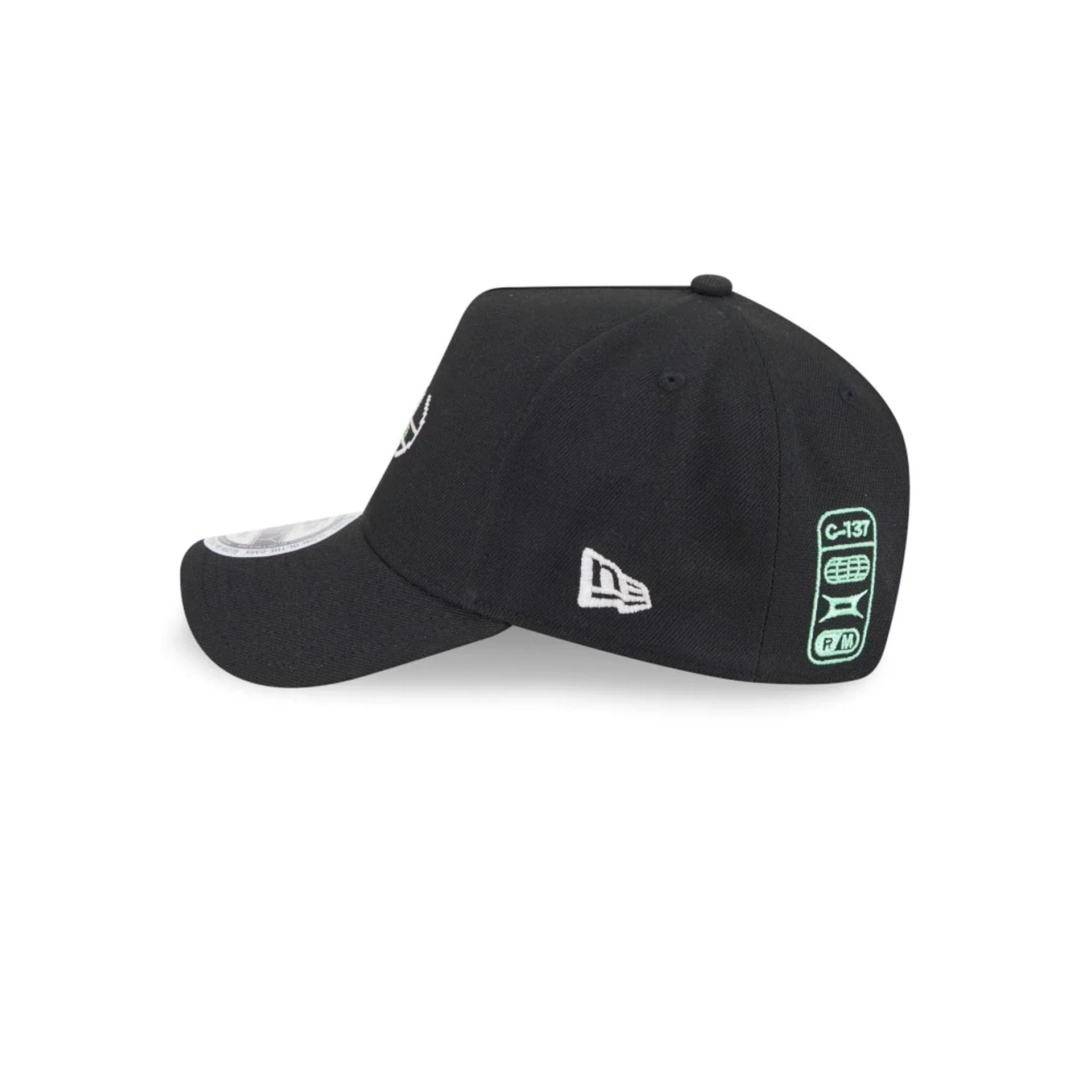 Rick And Morty Glow In The Dark Black 9FORTY A-Frame Adjustable Cap - Image 5