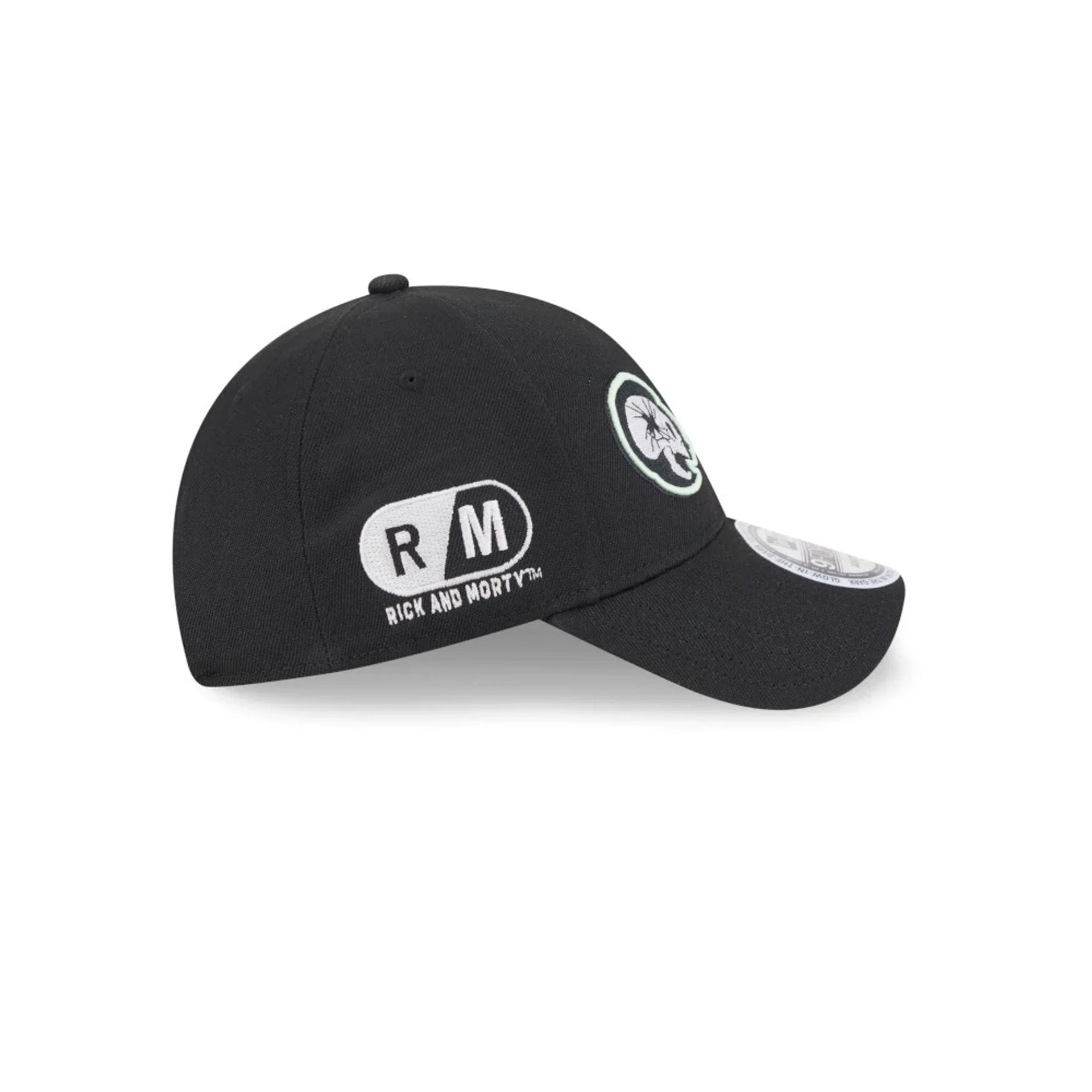 Rick And Morty Glow In The Dark Black 9FORTY Adjustable Cap - Image 5