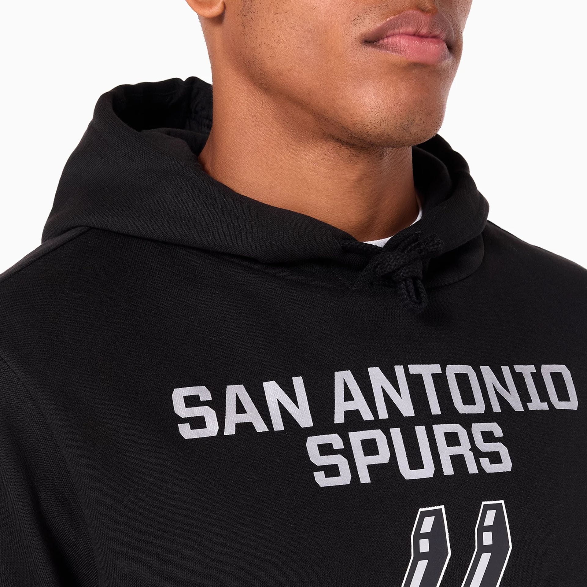 San Antonio Spurs NBA Black Pullover Hoodie - Image 3