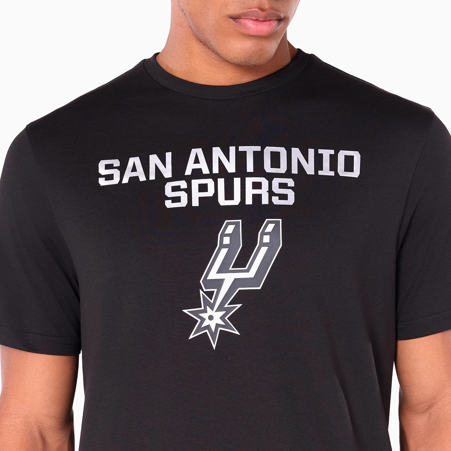 San Antonio Spurs NBA Black T-Shirt - Image 2