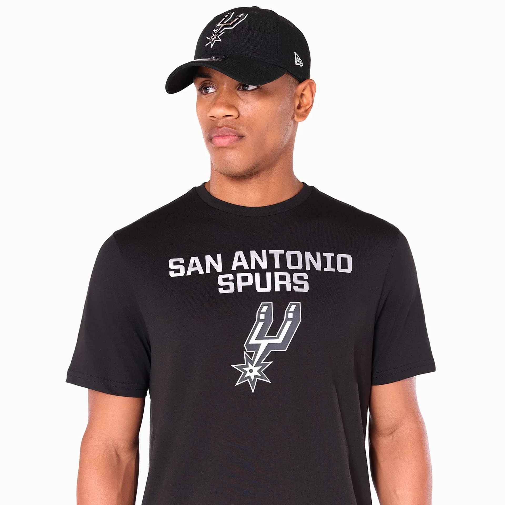 San Antonio Spurs NBA Black T-Shirt - Image 5