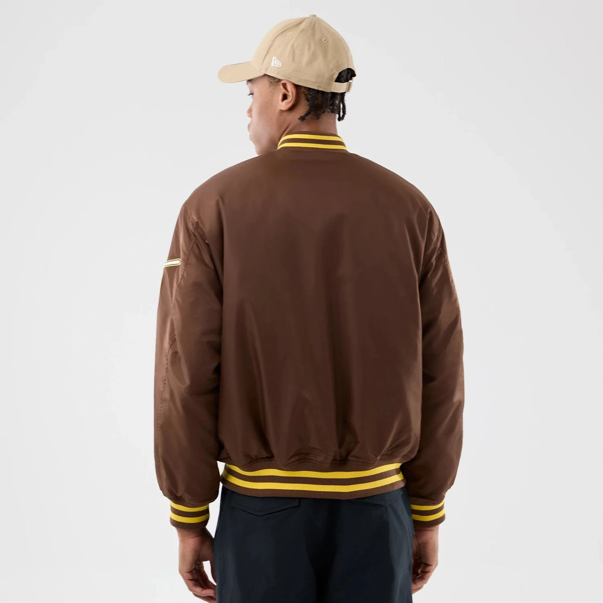 San Diego Padres MLB Authentic Dark Brown Stadium Jacket - Image 2